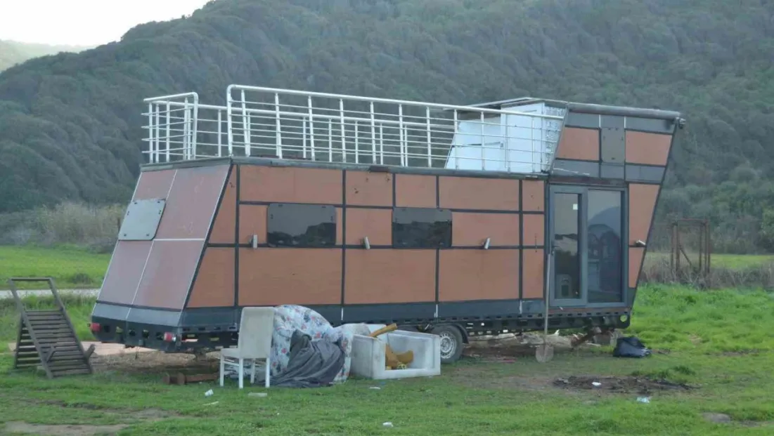 Bursa'da çalınan tiny house bulundu, şüpheli tutuklandı