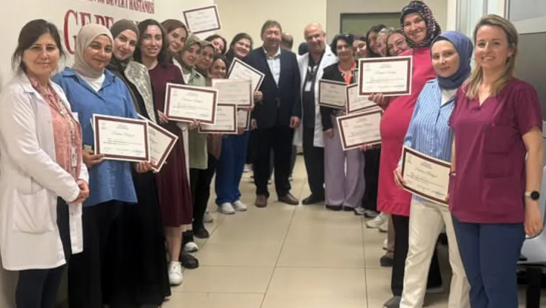 Silivri Devlet Hastanesi'nde Gebe Okulu Mezuniyet Heyecanı