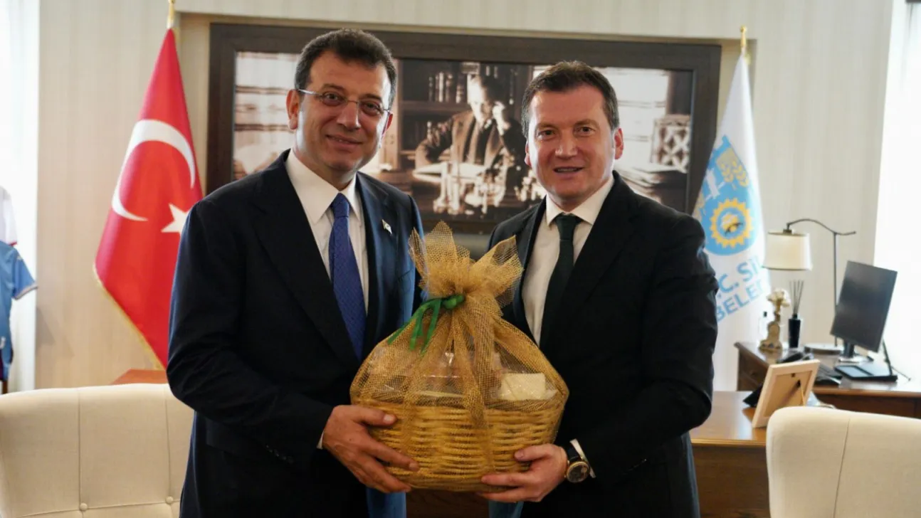 İmamoğlu'ndan Balcıoğlu'na Tebrik Ziyareti