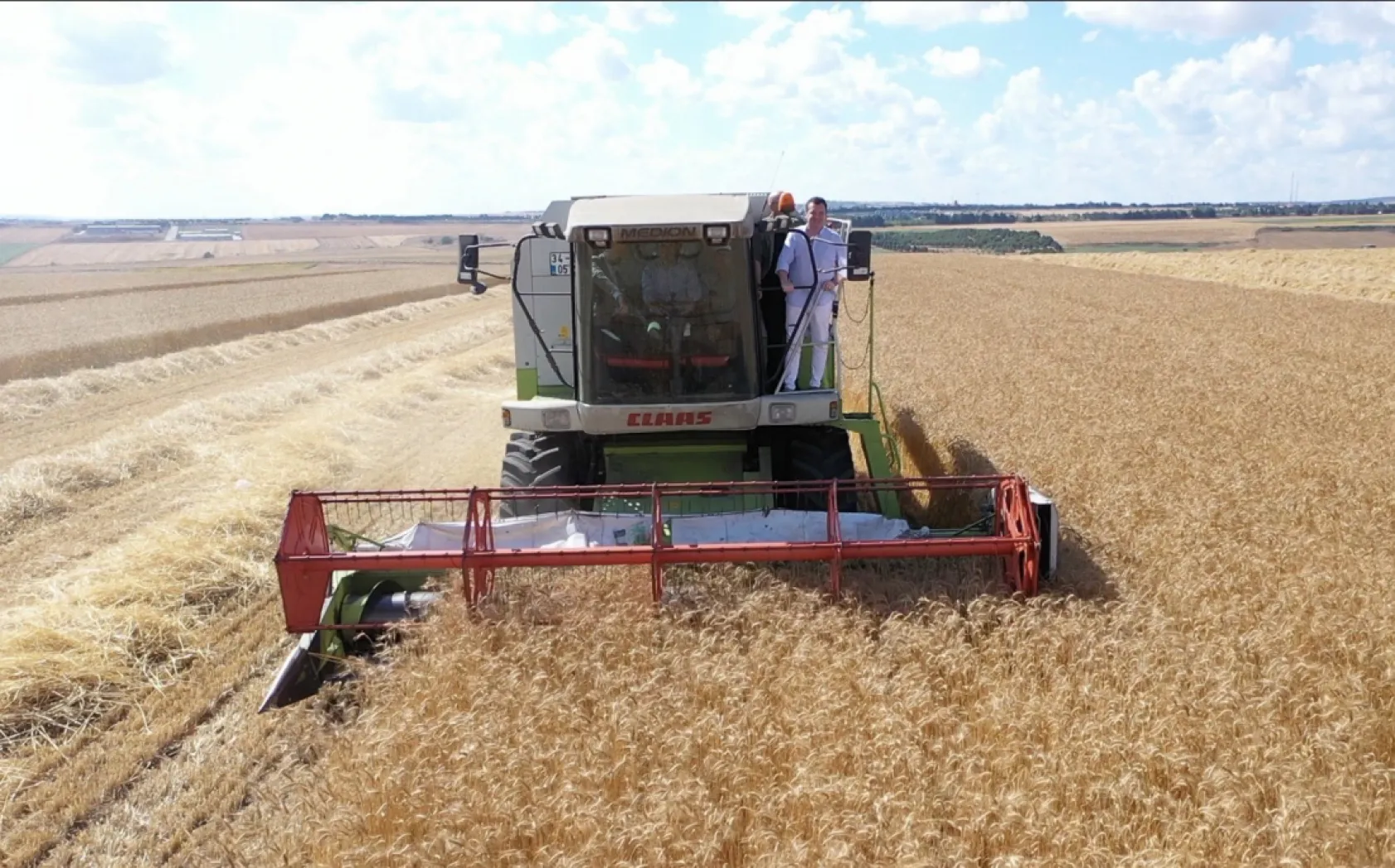 Deneme tohumlarının ilk hasadı yapıldı