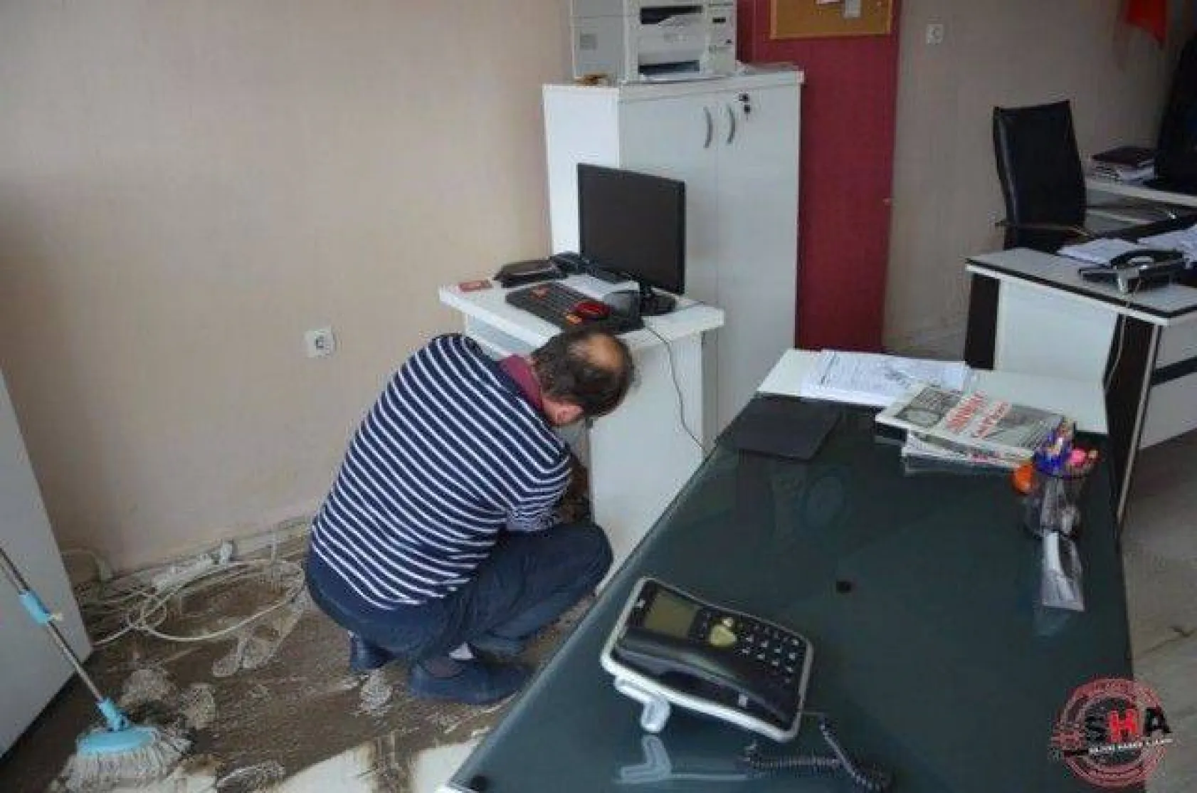 Silivri'de yağan yağmur etkili oldu