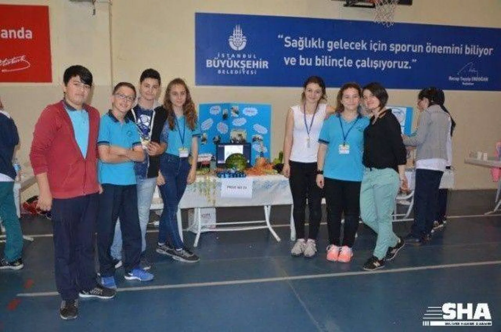 Ortaokul öğrencilerinden bilim fuarı