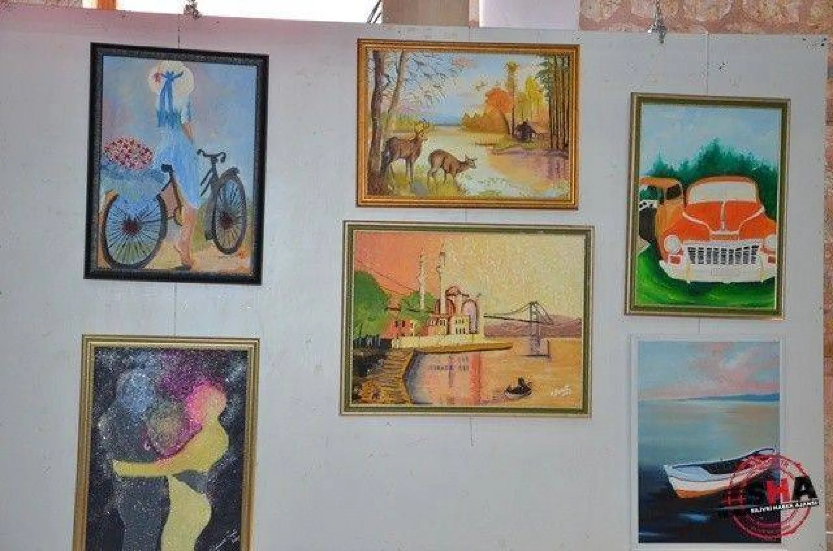 TOKİ Cumhuriyet Anadolu Lisesi resimlerini sergiledi