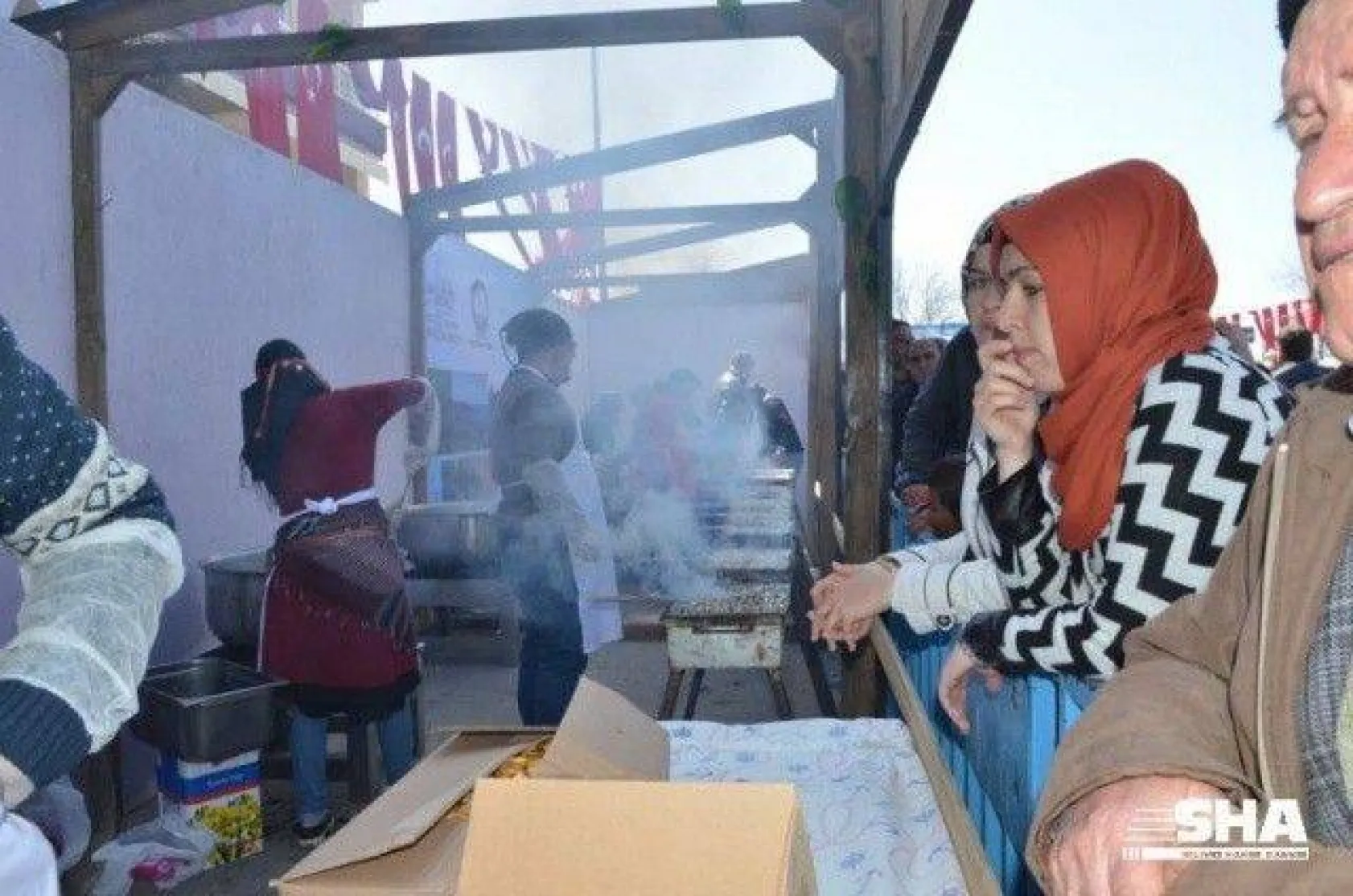 Şehitlerimiz için 3 ton Hamsi dağıtıldı