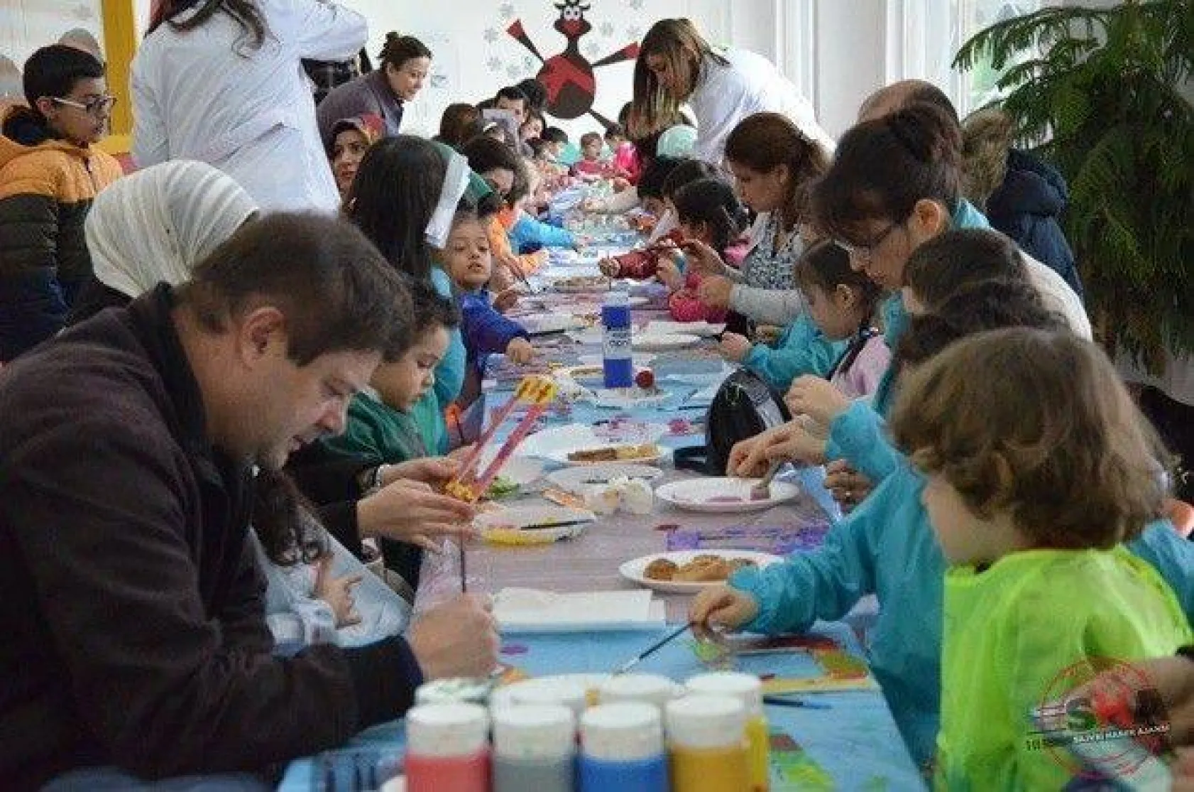 Çizgi Koleji öğrenci ve velileri, renklerin büyüsüne kapıldı