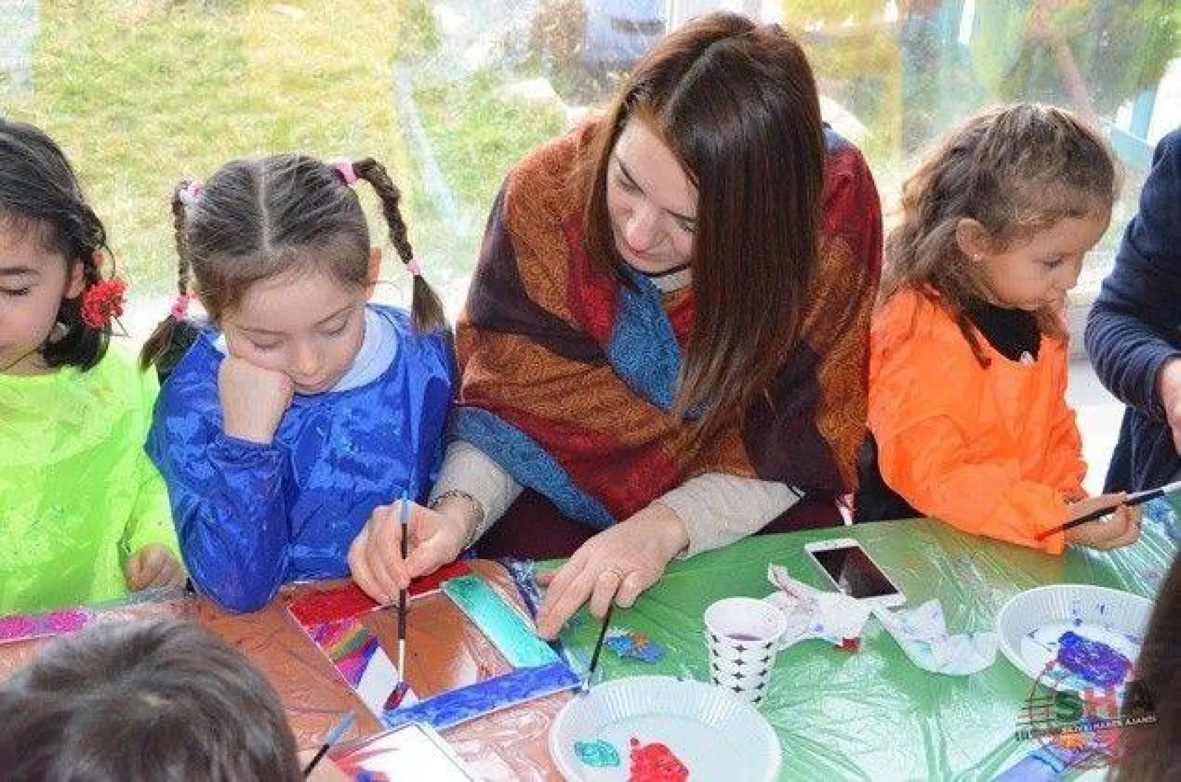 Çizgi Koleji öğrenci ve velileri, renklerin büyüsüne kapıldı