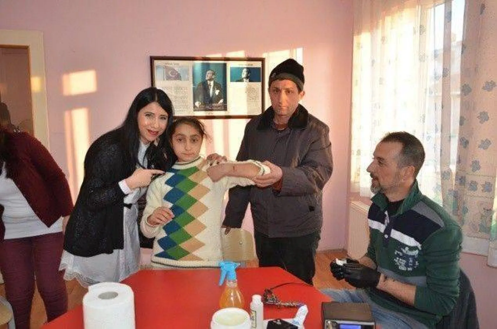 Özel çocuklara 'Sevgi İzi' yapıldı