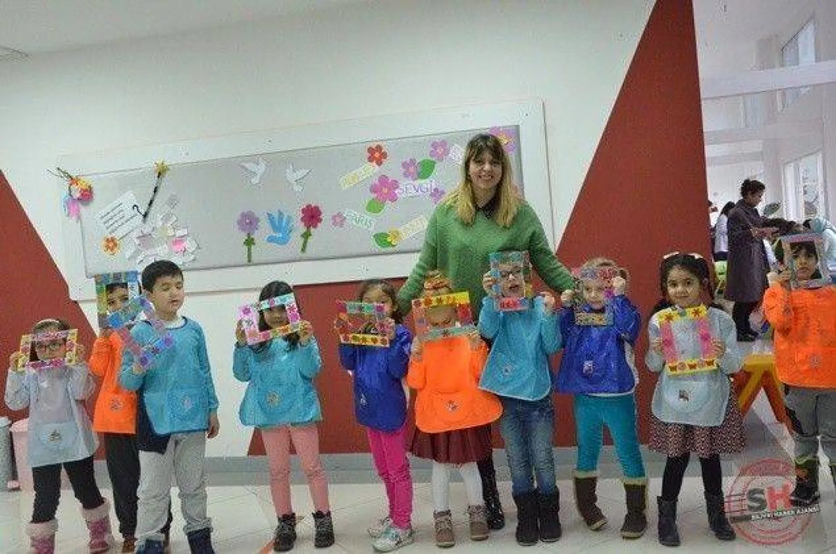 Çizgi Koleji öğrenci ve velileri, renklerin büyüsüne kapıldı