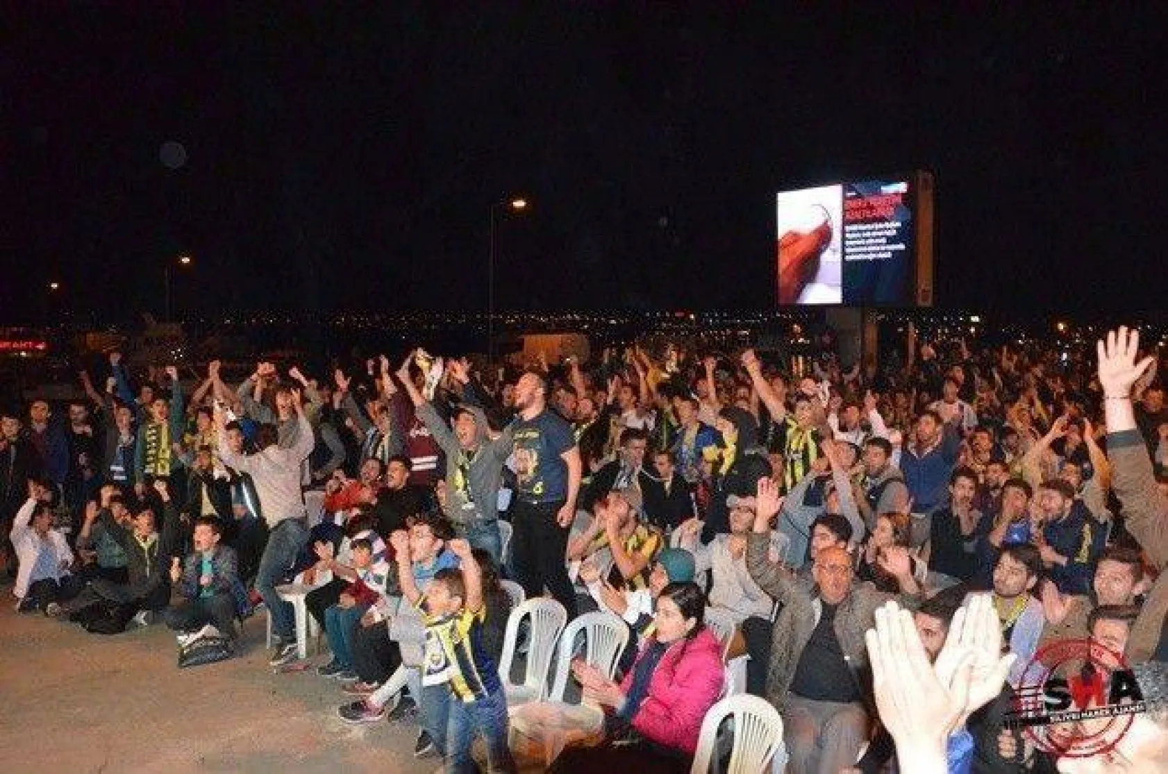 Şampiyonluk coşkusu sahilde yaşandı