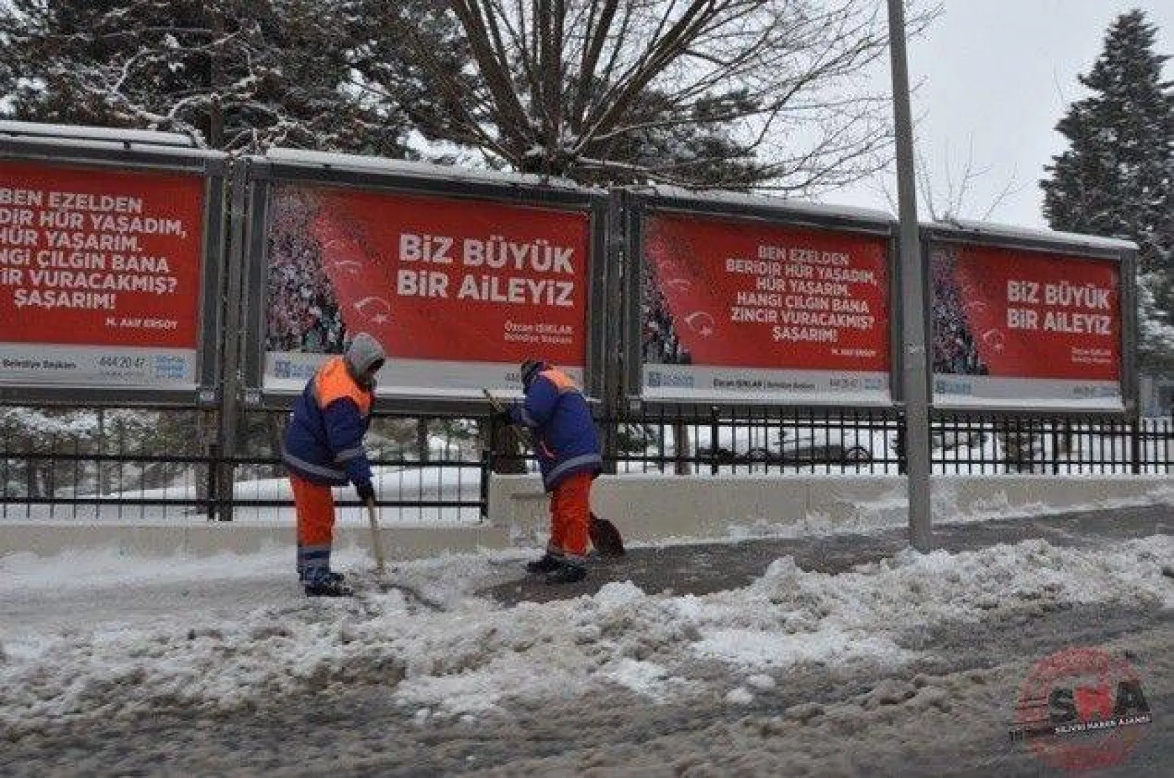 Silivri Belediyesi'nin karla mücadele çalışmaları