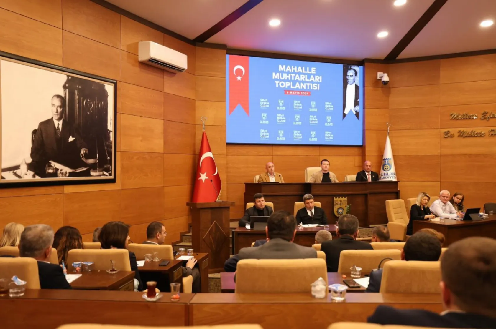 Silivri Belediye Başkanı Bora Balcıoğlu, Muhtarlarla Bir Araya Geldi