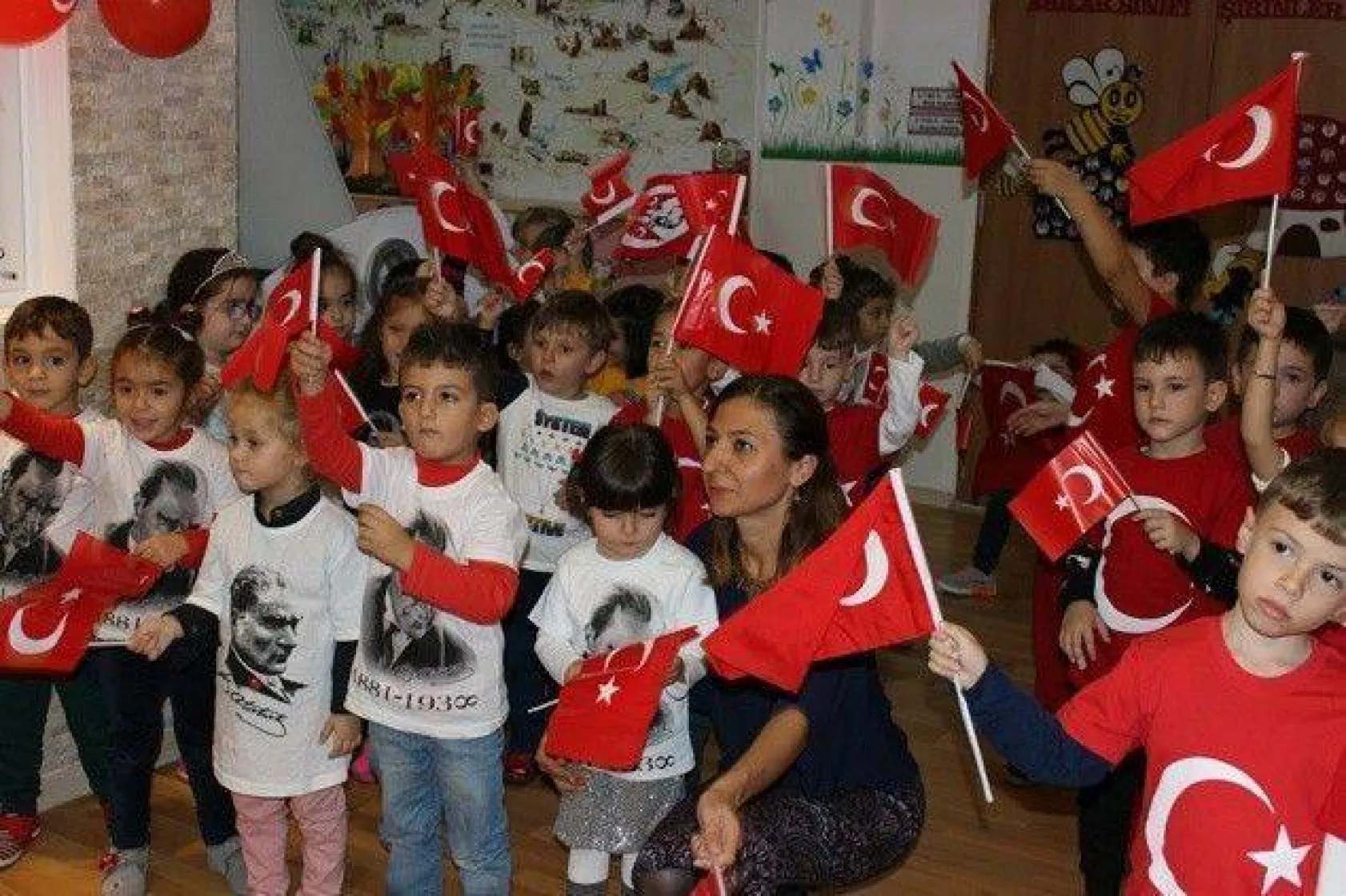 Aliye Can Anaokulunda 29 Ekim Sevinci