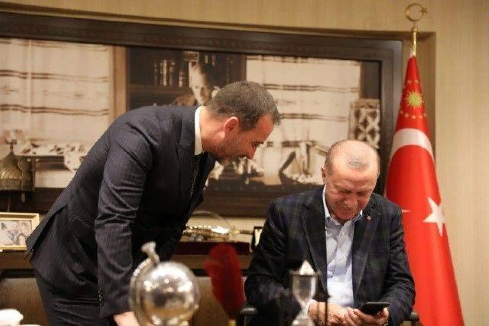 Cumhurbaşkanı Erdoğan'dan Başkan Yılmaz'a ziyaret
