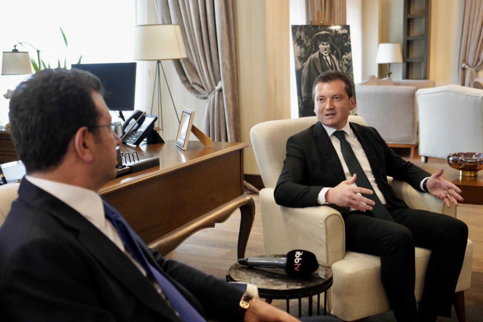 İmamoğlu'ndan Balcıoğlu'na Tebrik Ziyareti