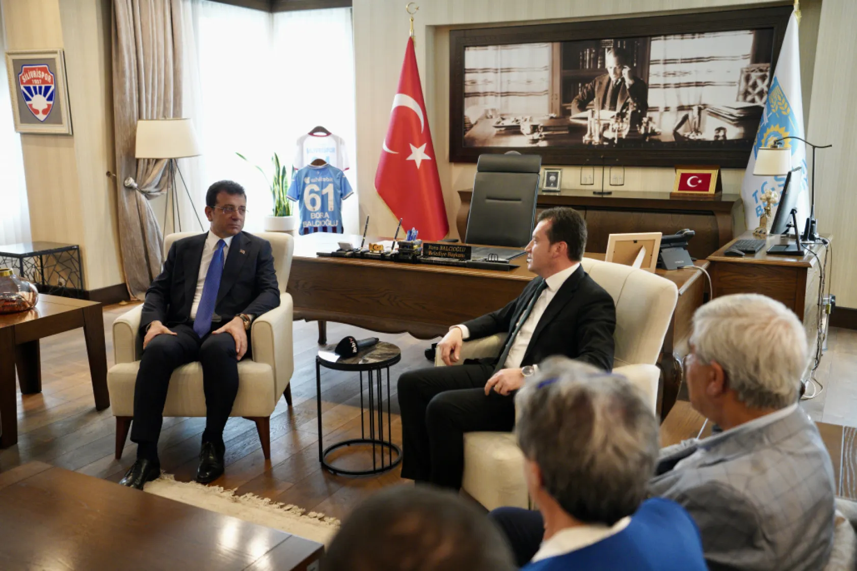 İmamoğlu'ndan Balcıoğlu'na Tebrik Ziyareti