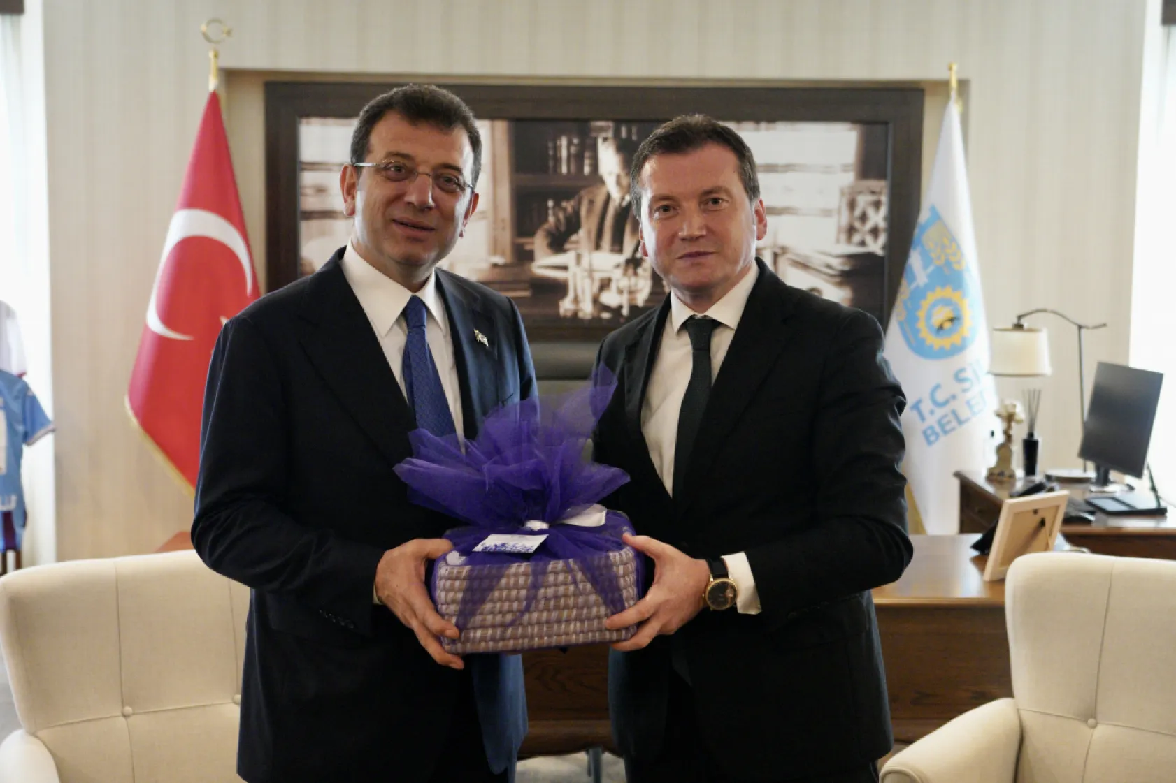 İmamoğlu'ndan Balcıoğlu'na Tebrik Ziyareti