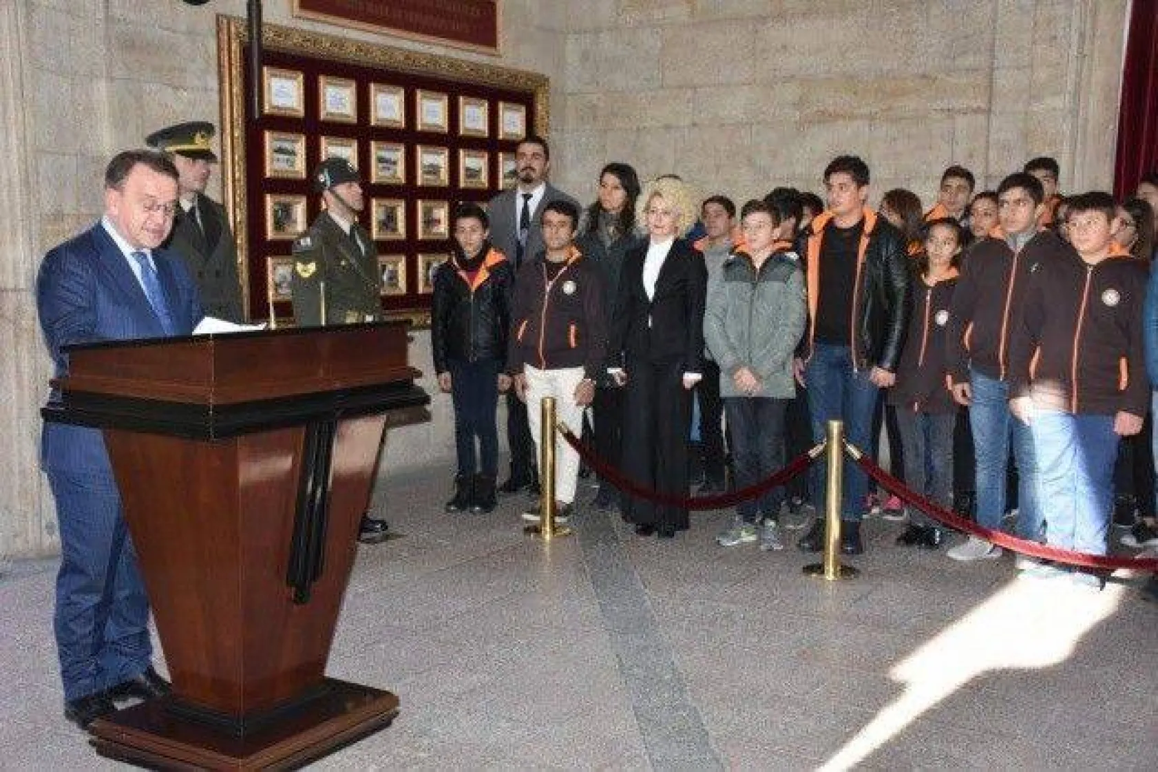 Tarım lisesi Ata'nın huzunda