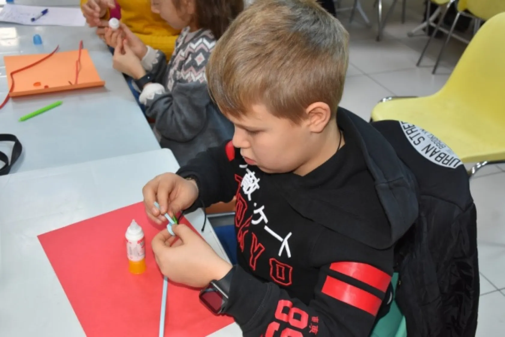 Çocuklar Anneleri ile birlikte öğreniyor