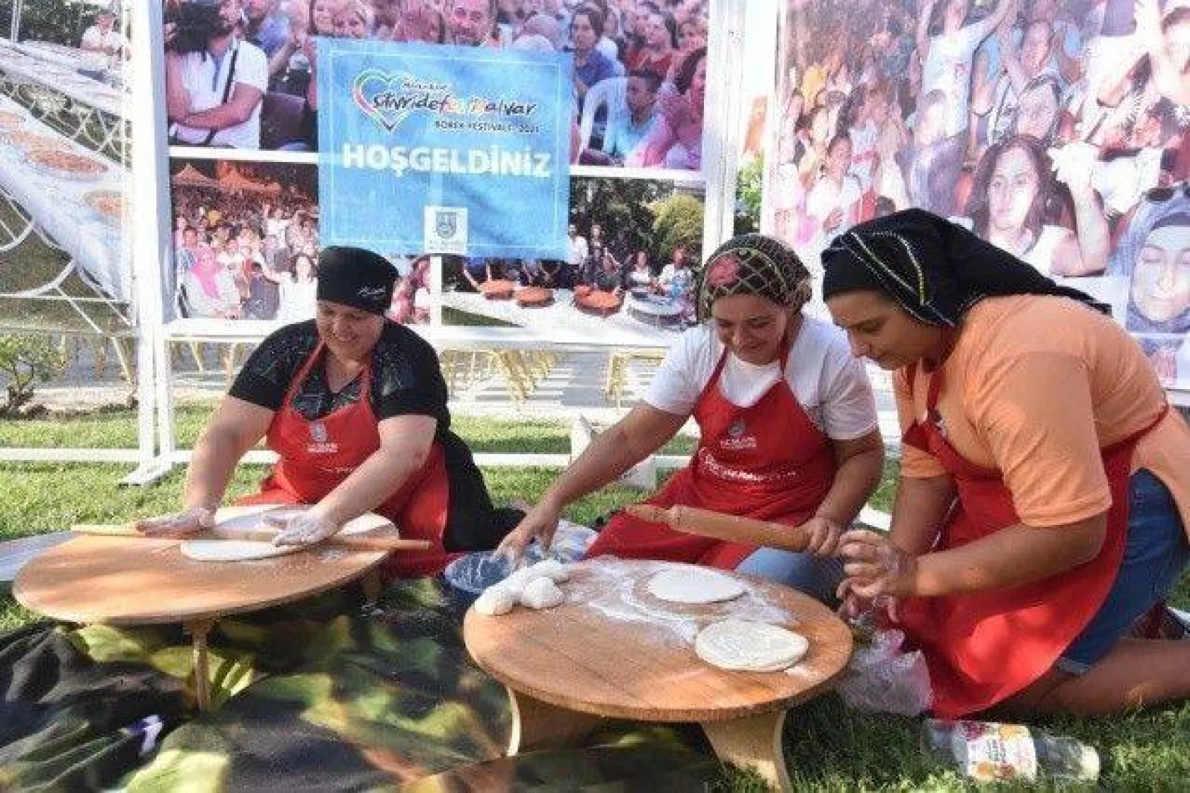 Ortaköy'de Börekler Yarıştı