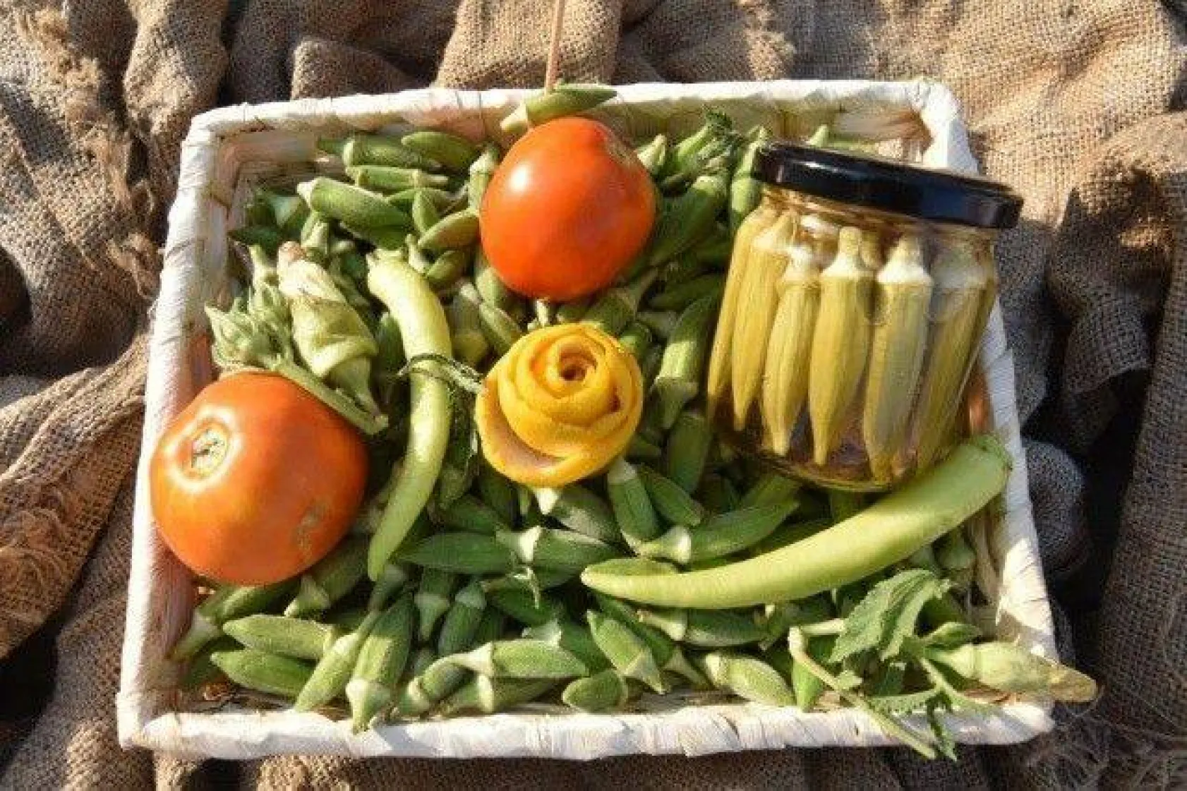 Selimpaşa'nın Kavunları ve Bamyaları Yarıştı