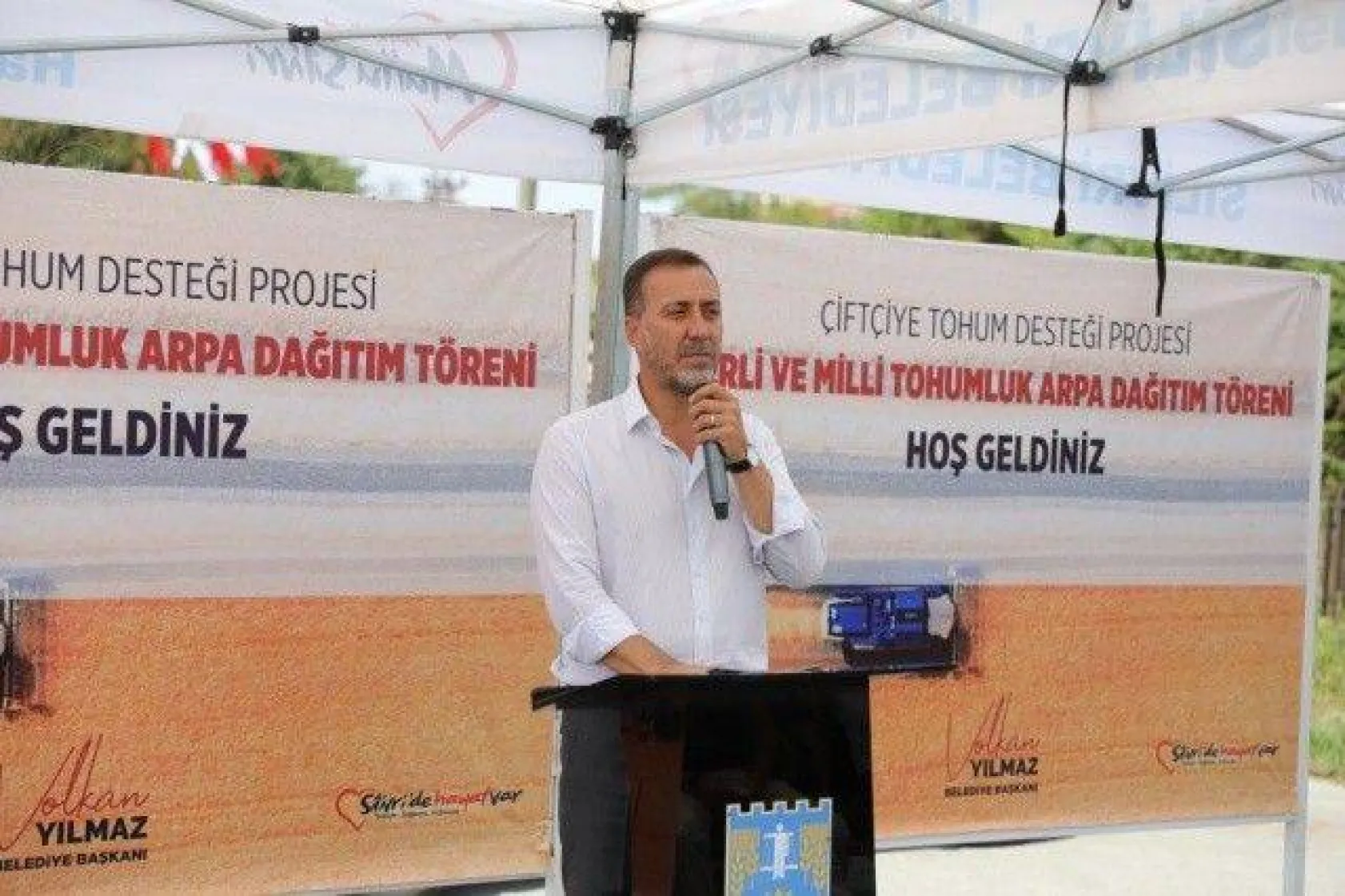 Kurfallı'da Üreticiler Tohumluk Arpa Sevinci Yaşadı