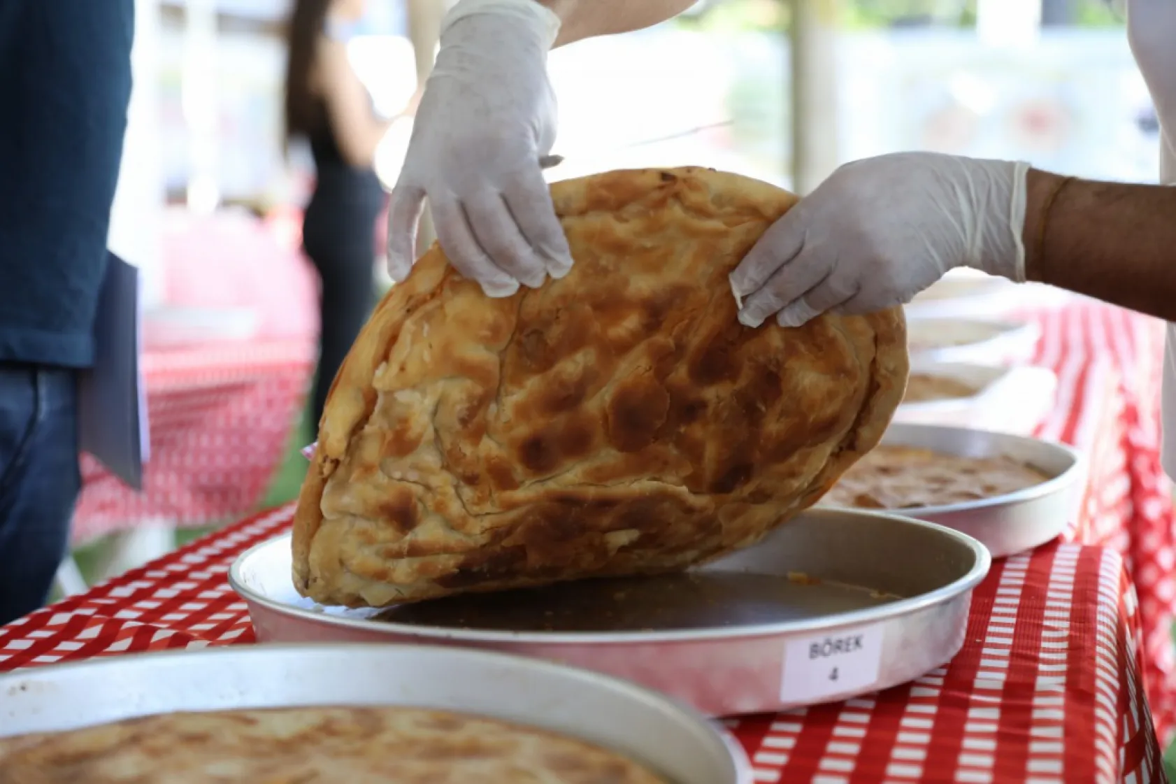 Silivri'de börek festivali coşkusu yaşandı