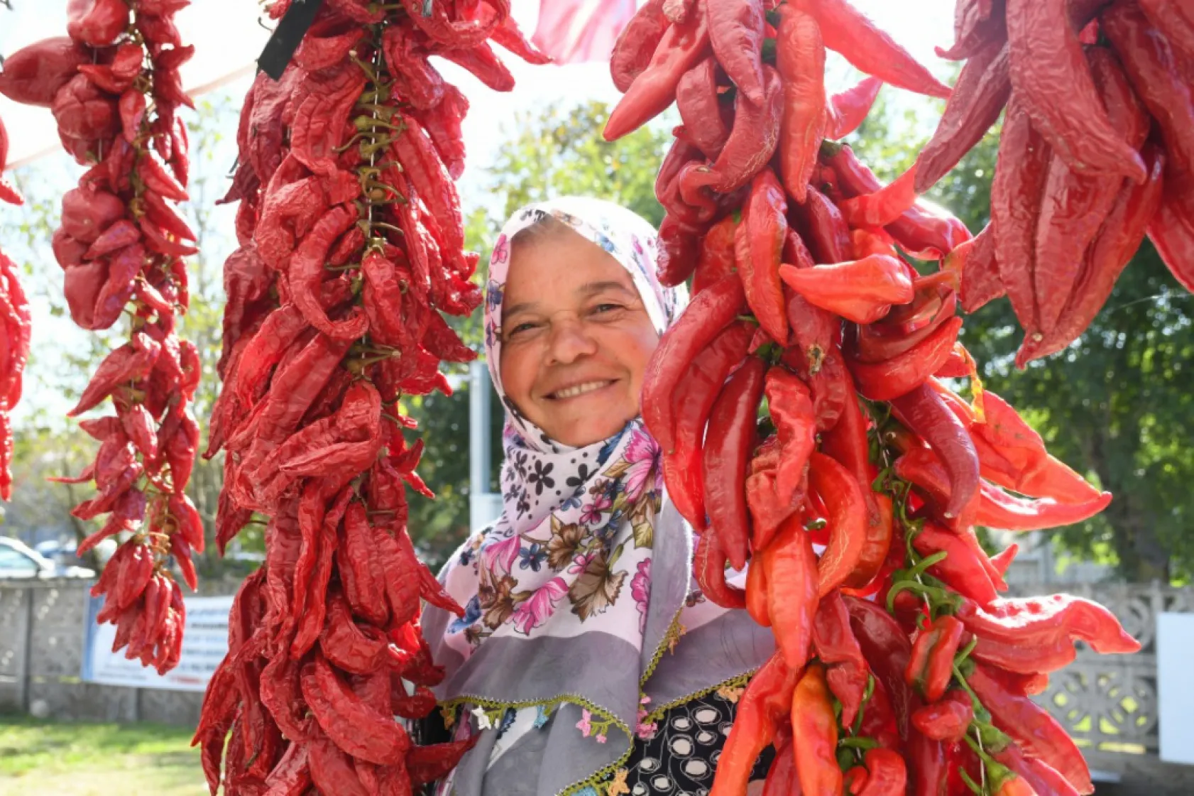 Sayalar'da hem biber hem hizmet şenliği