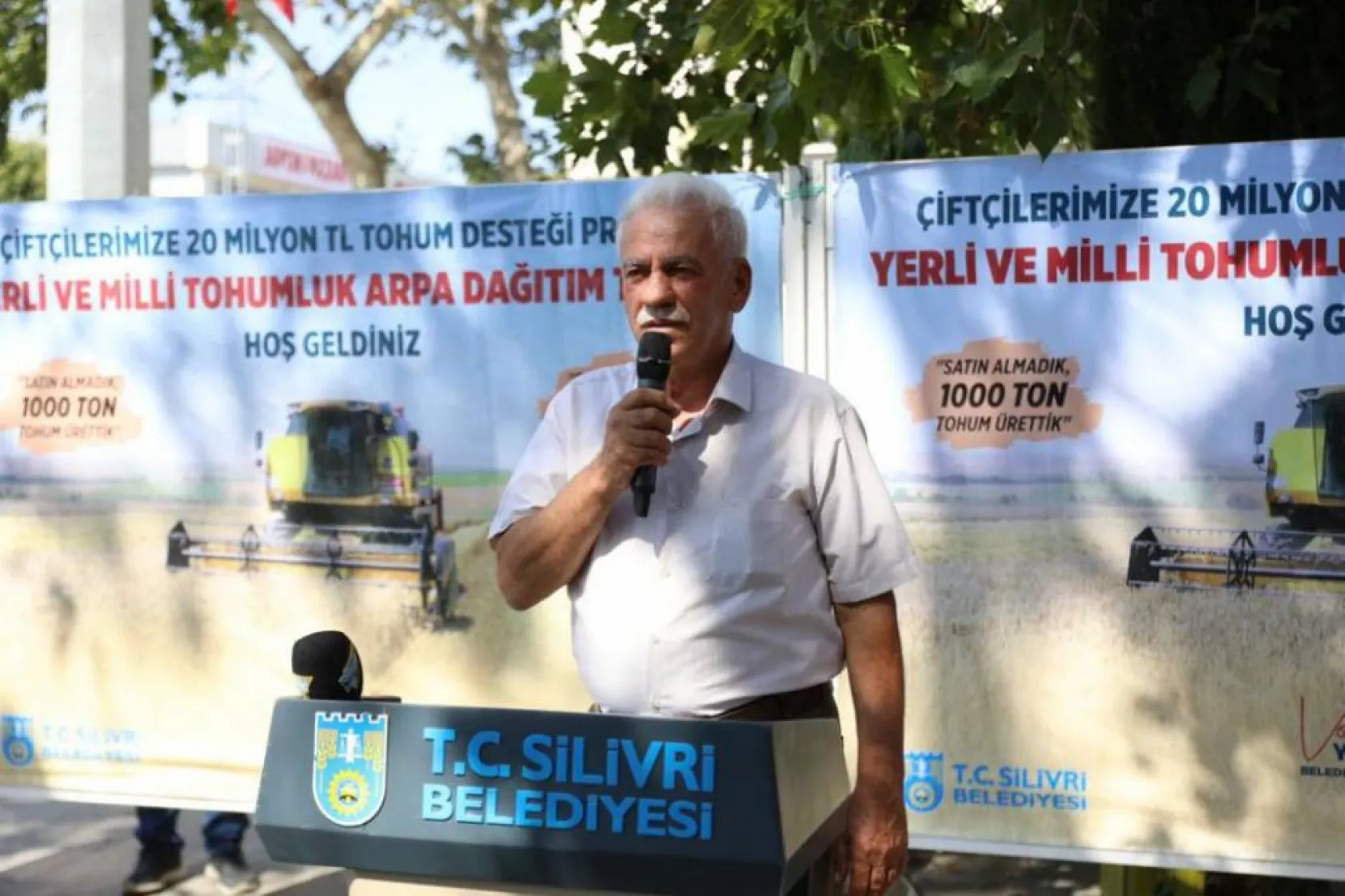 Silivrili çiftçilerin tohumluk arpa sevinci devam ediyor