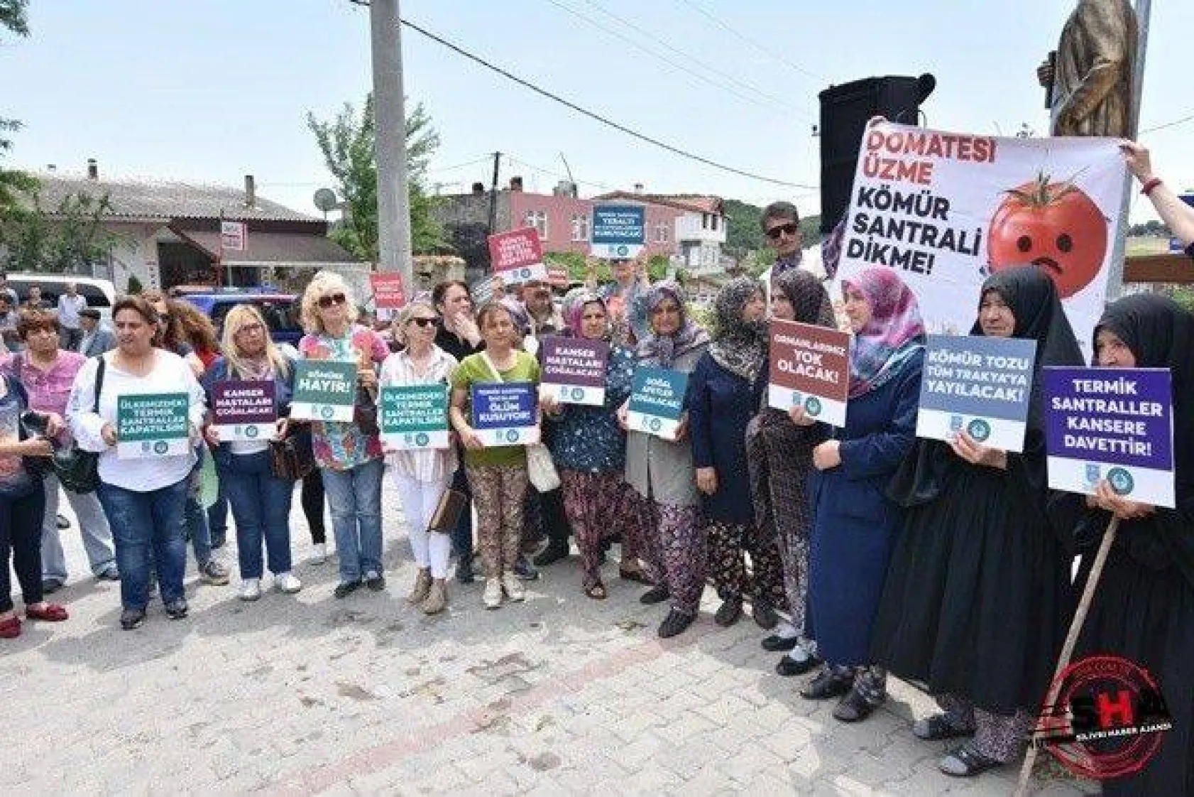 Silivri'de termik santral yapımına tepki