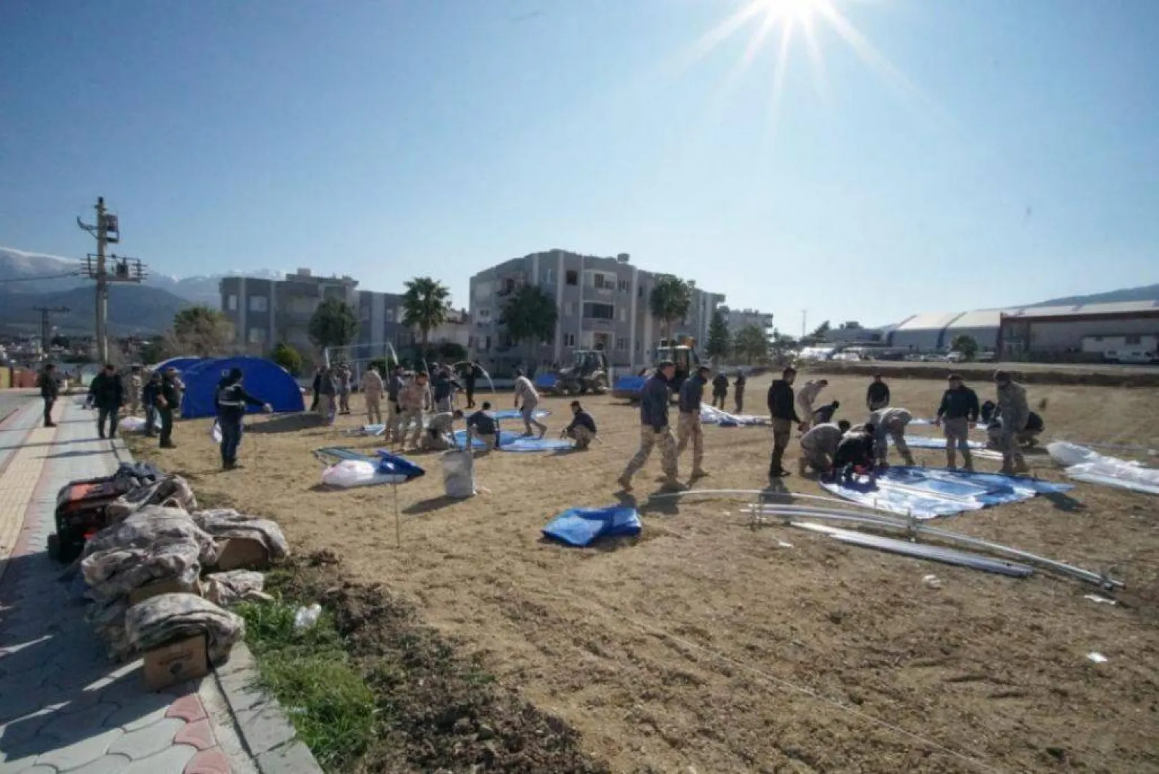 Silivri Belediyesi Hatay'da çadır köyler kuruyor