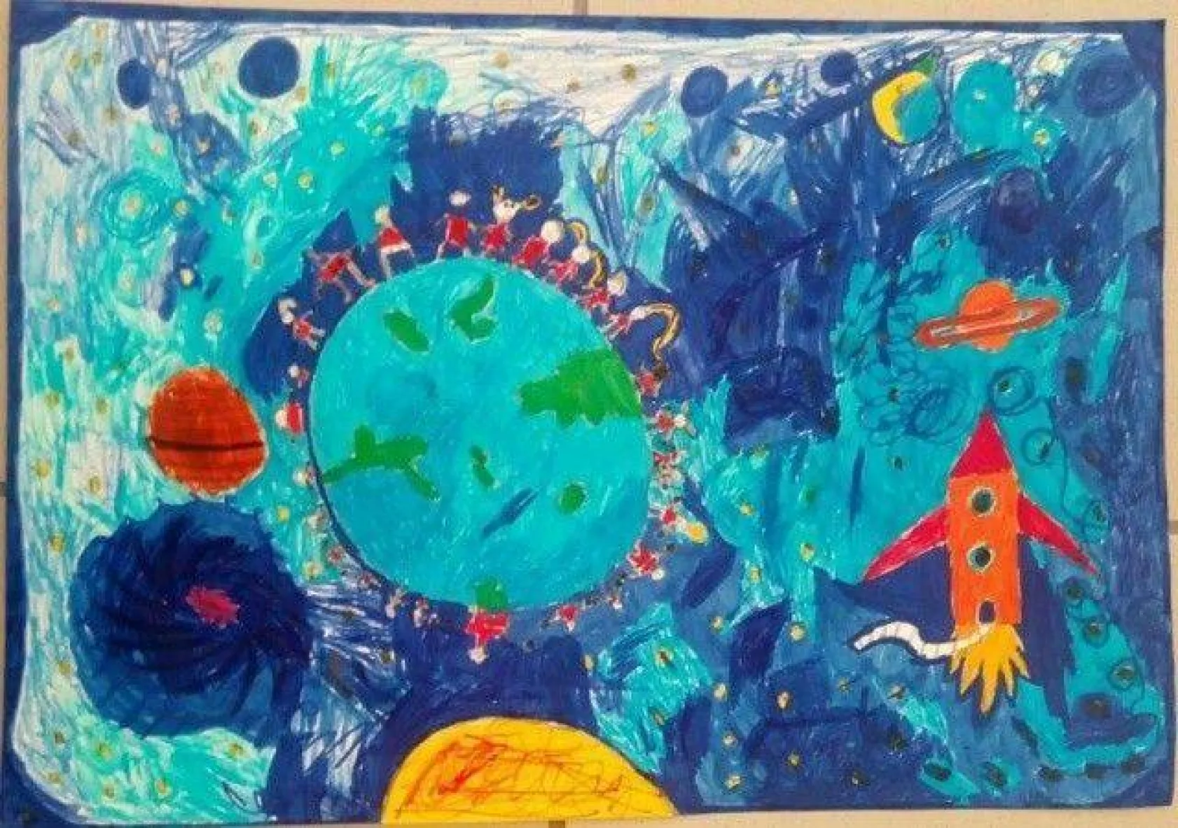 Çocuk Hakları Gününe, Resimleriyle Damga Vurdular