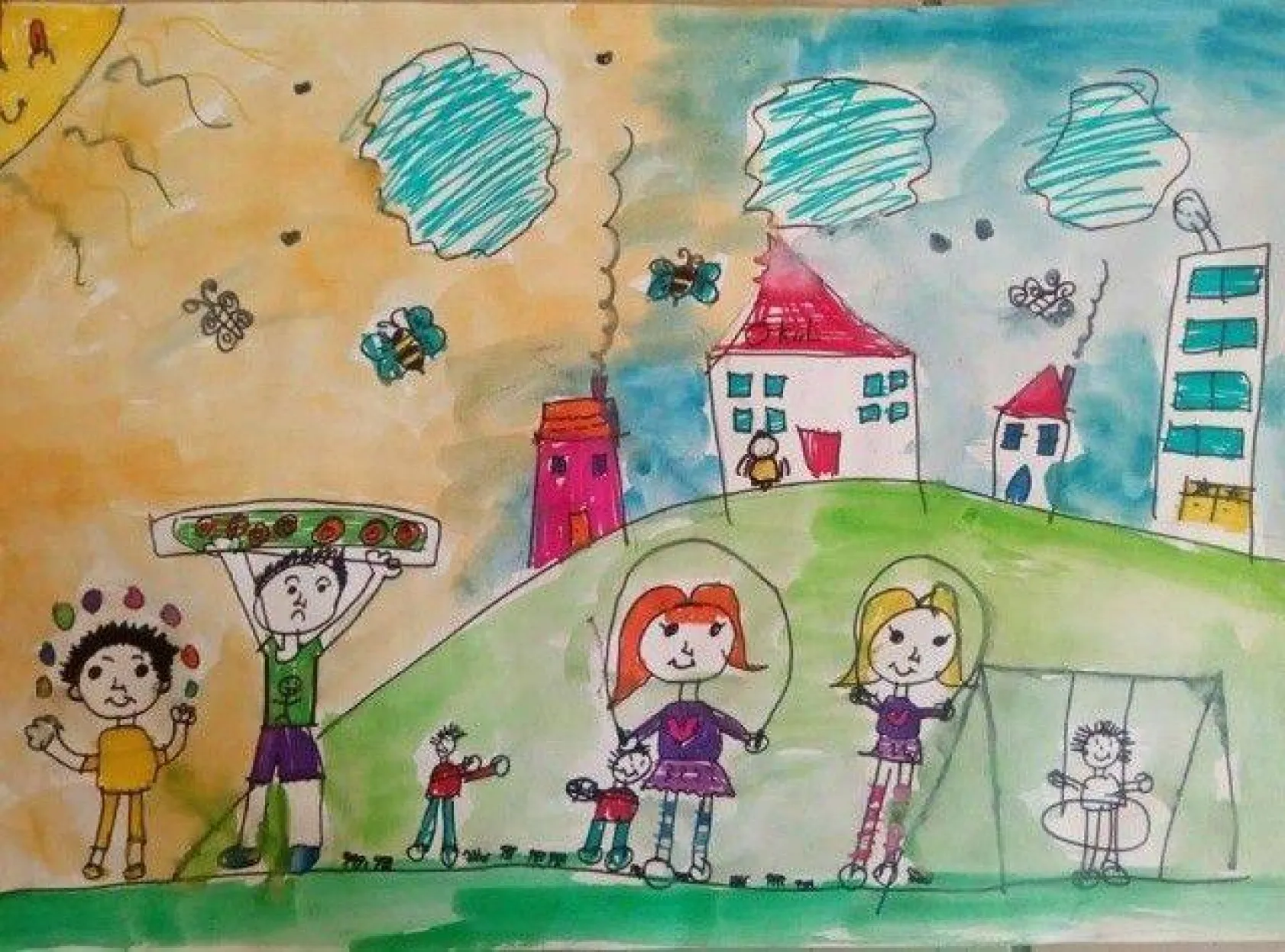 Çocuk Hakları Gününe, Resimleriyle Damga Vurdular