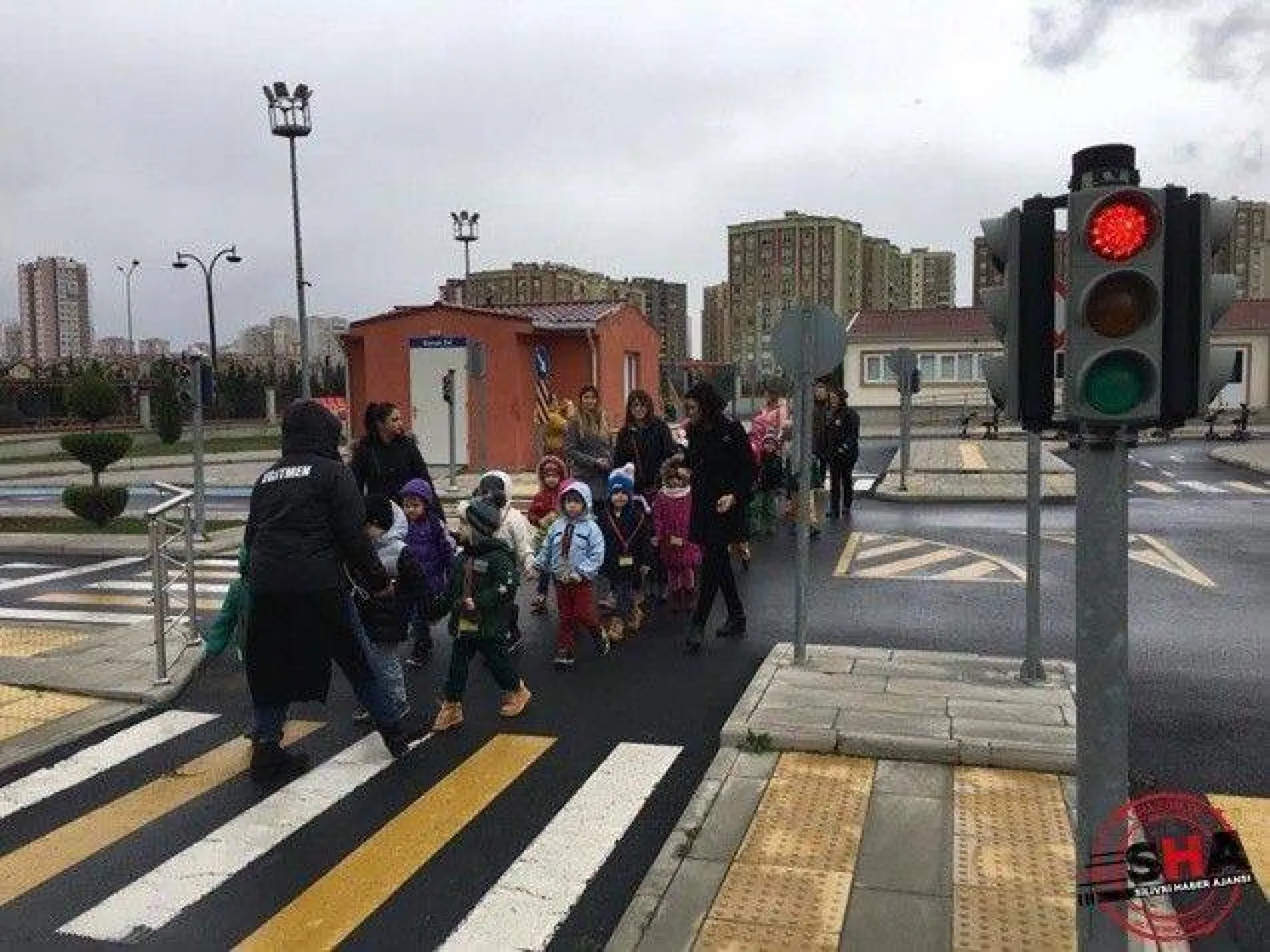Çilli Anaokulu öğrencileri trafik eğitiminde