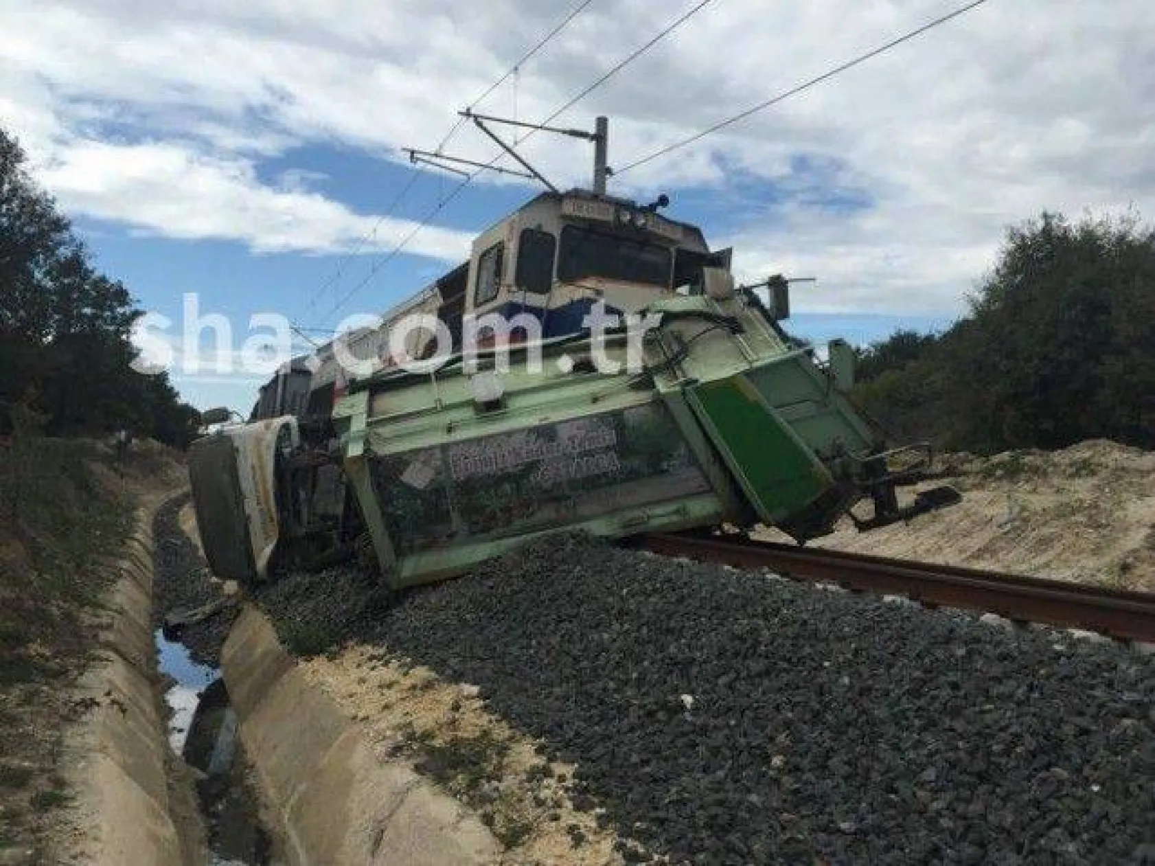 Beyciler'deki tren kazası ucuz atlatıldı