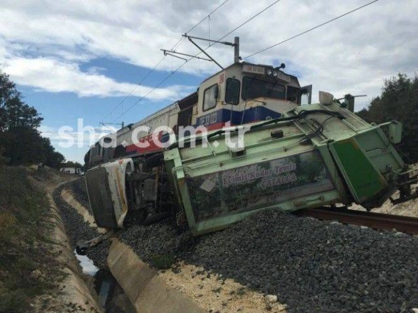 Beyciler'deki tren kazası ucuz atlatıldı