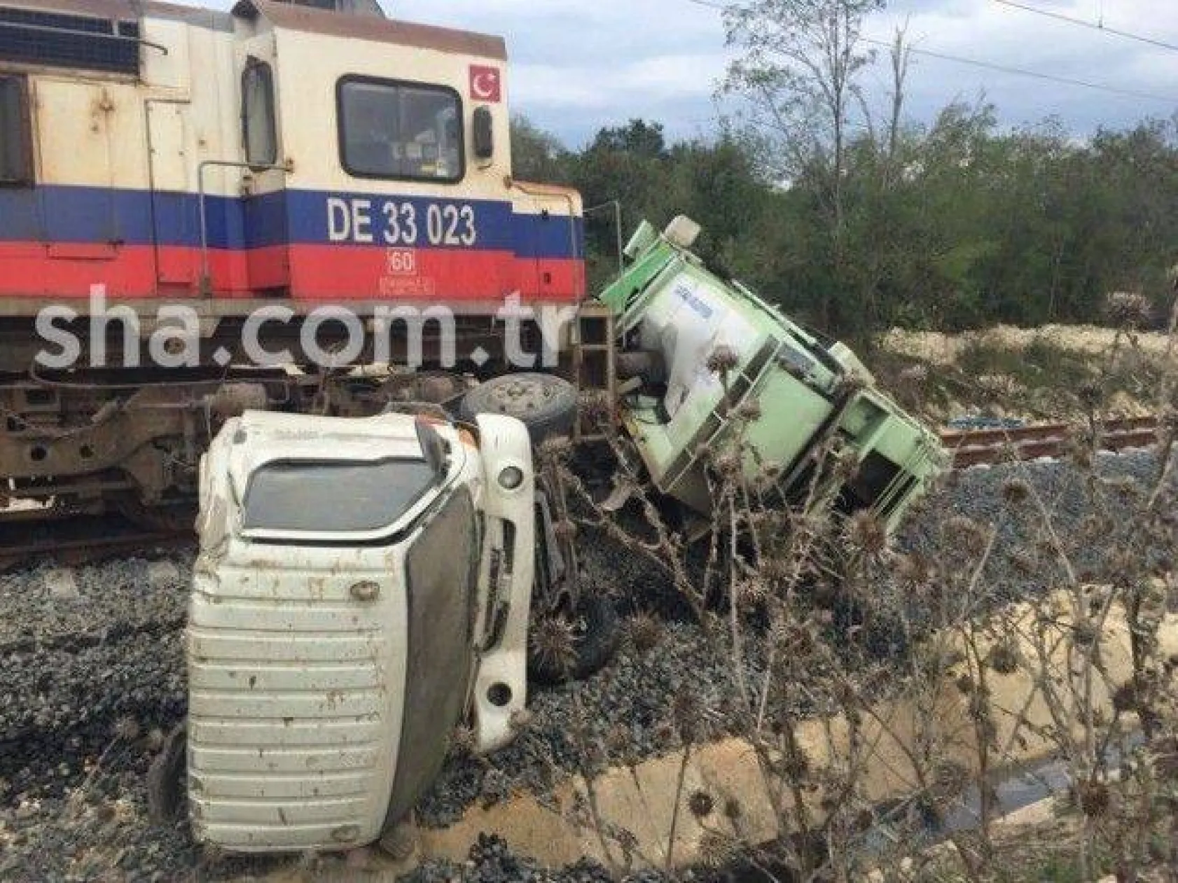 Beyciler'deki tren kazası ucuz atlatıldı