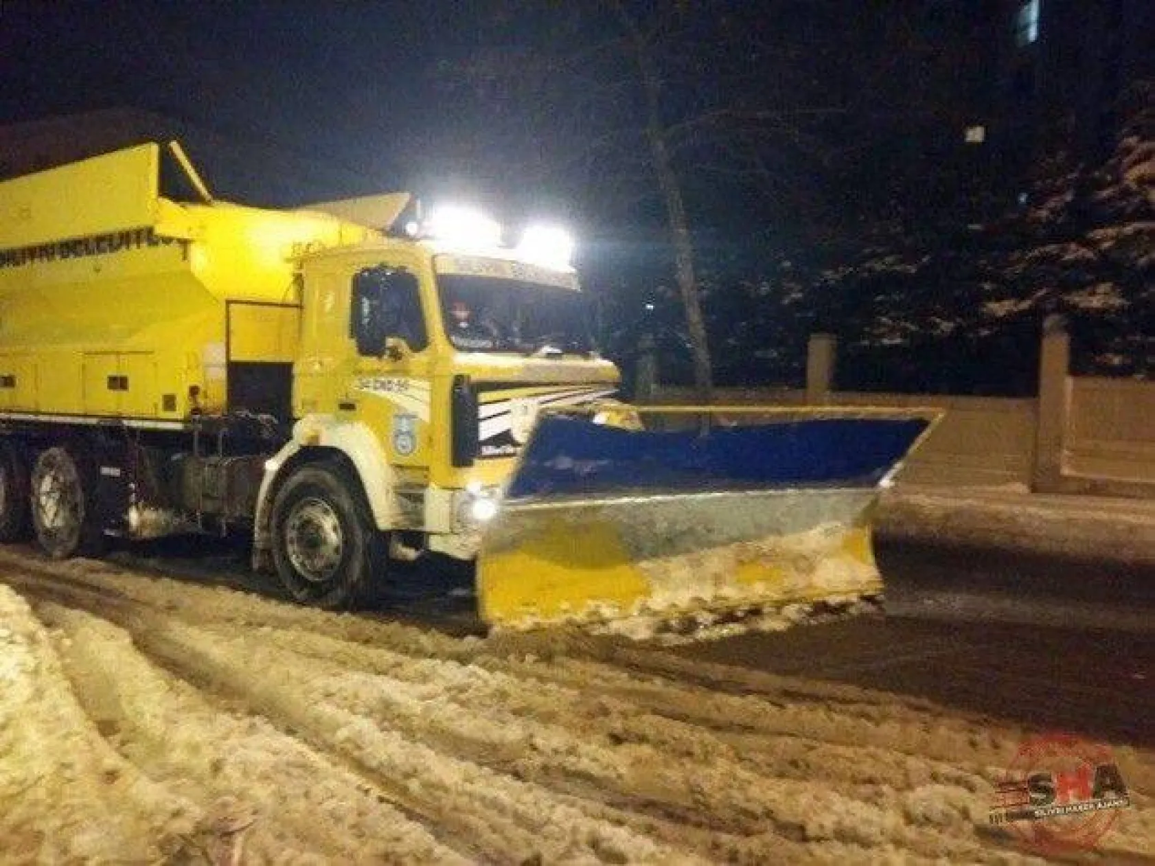 Silivri Belediyesi'nin karla mücadele çalışmaları
