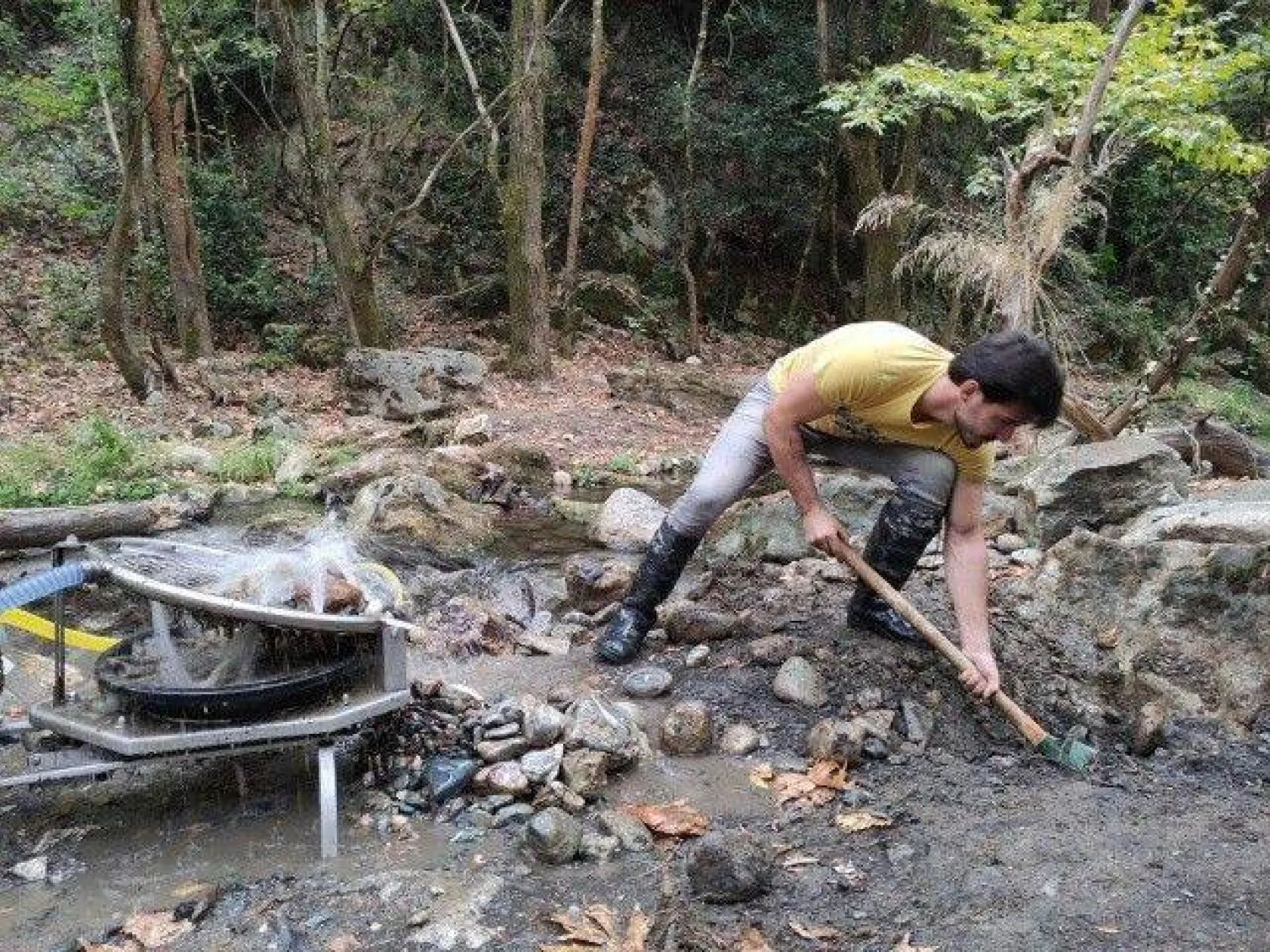 Uludağ'ın eteklerinde altın arıyorlar