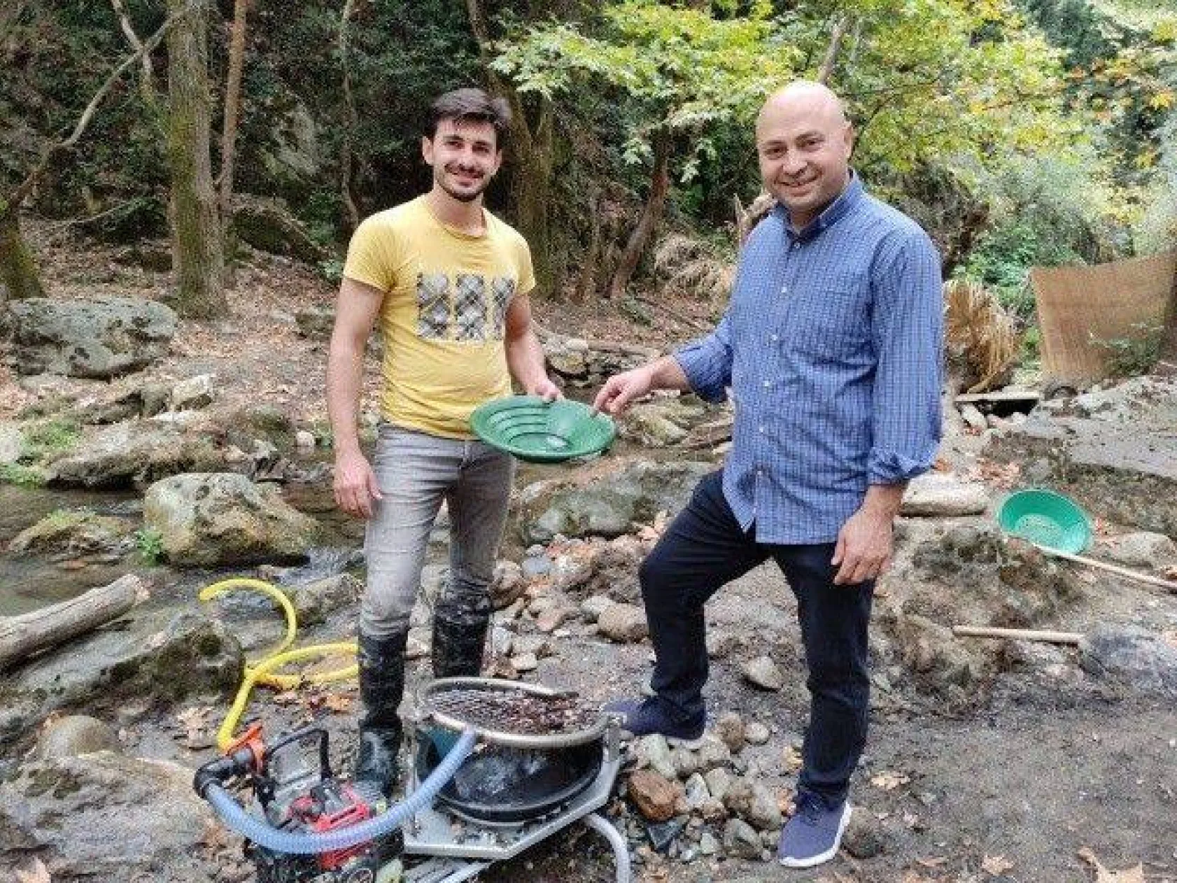 Uludağ'ın eteklerinde altın arıyorlar