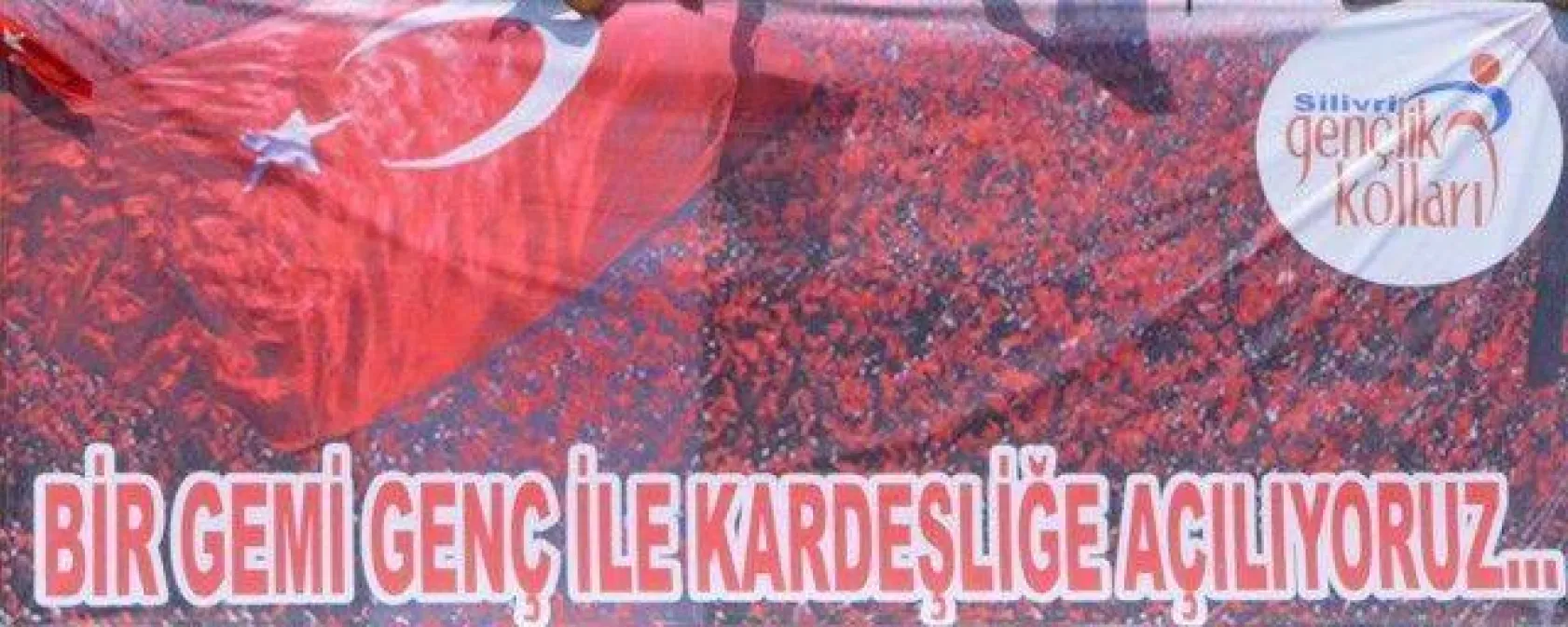 Gemilerle 'Teröre Lanet Mitingi'ne