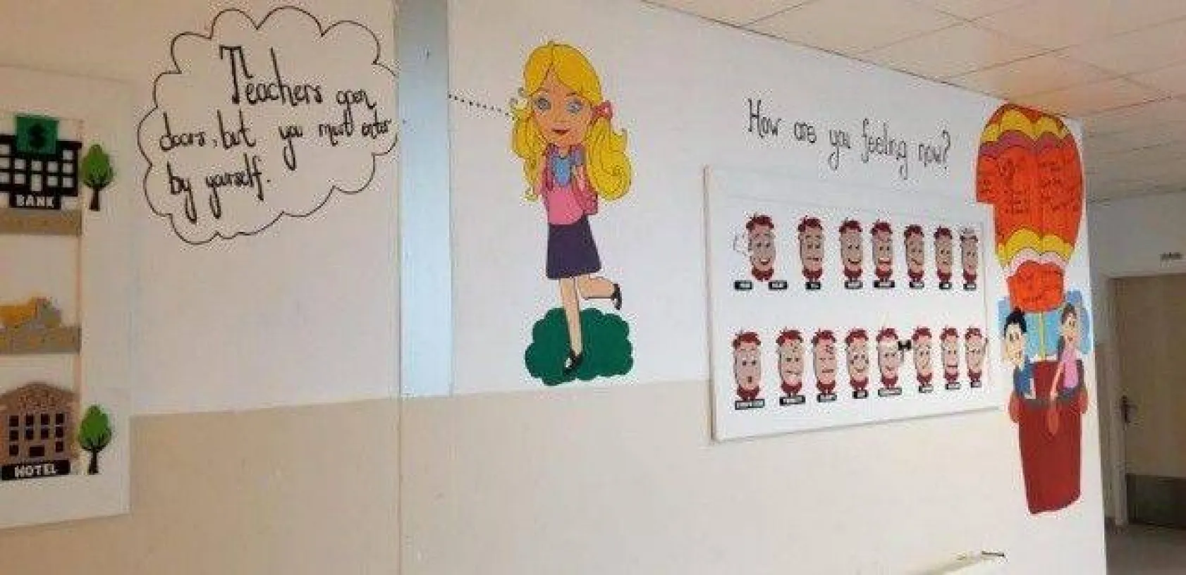 Okul içinde yabancı sokak