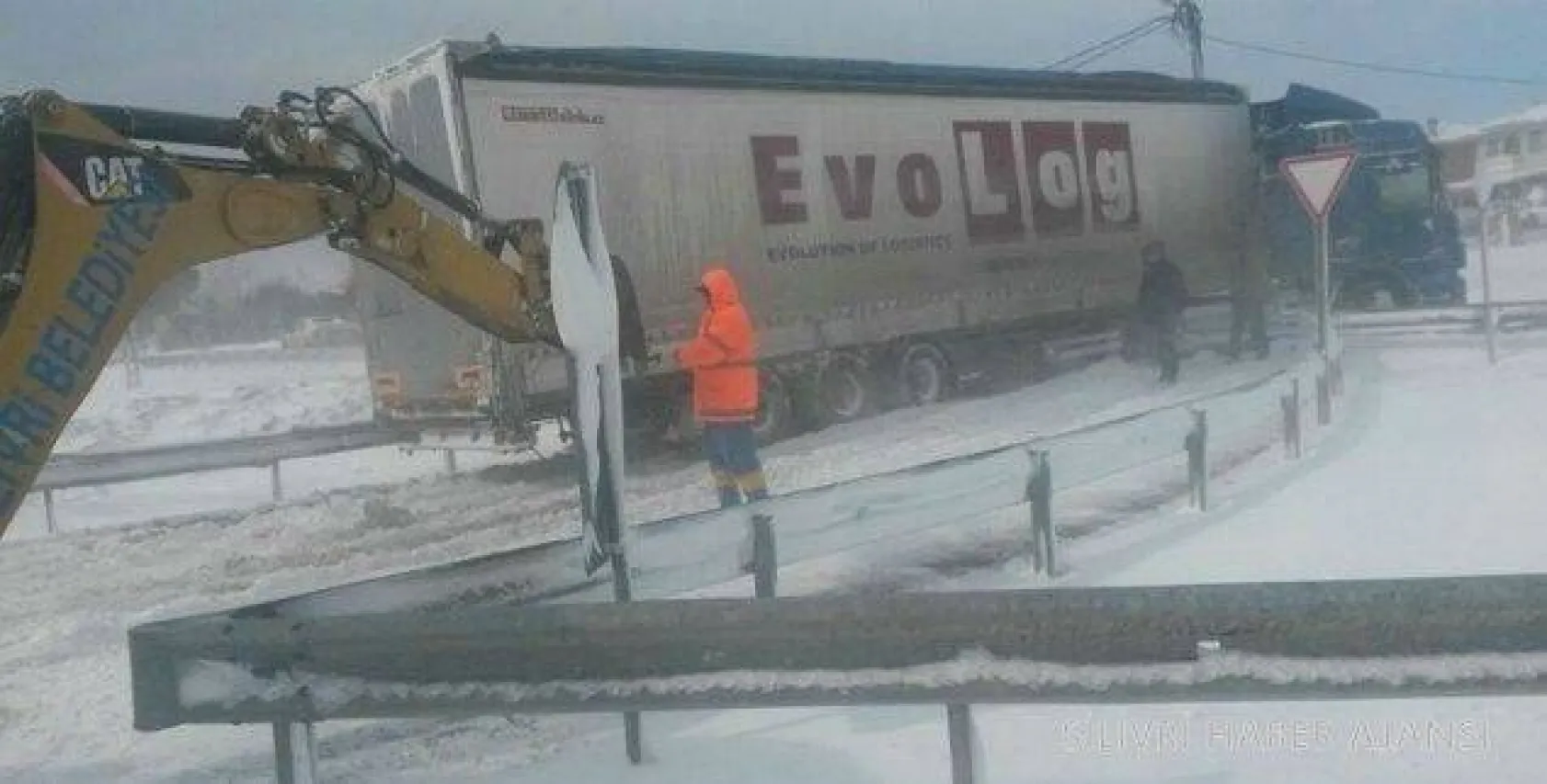 Silivri'den kar manzaraları