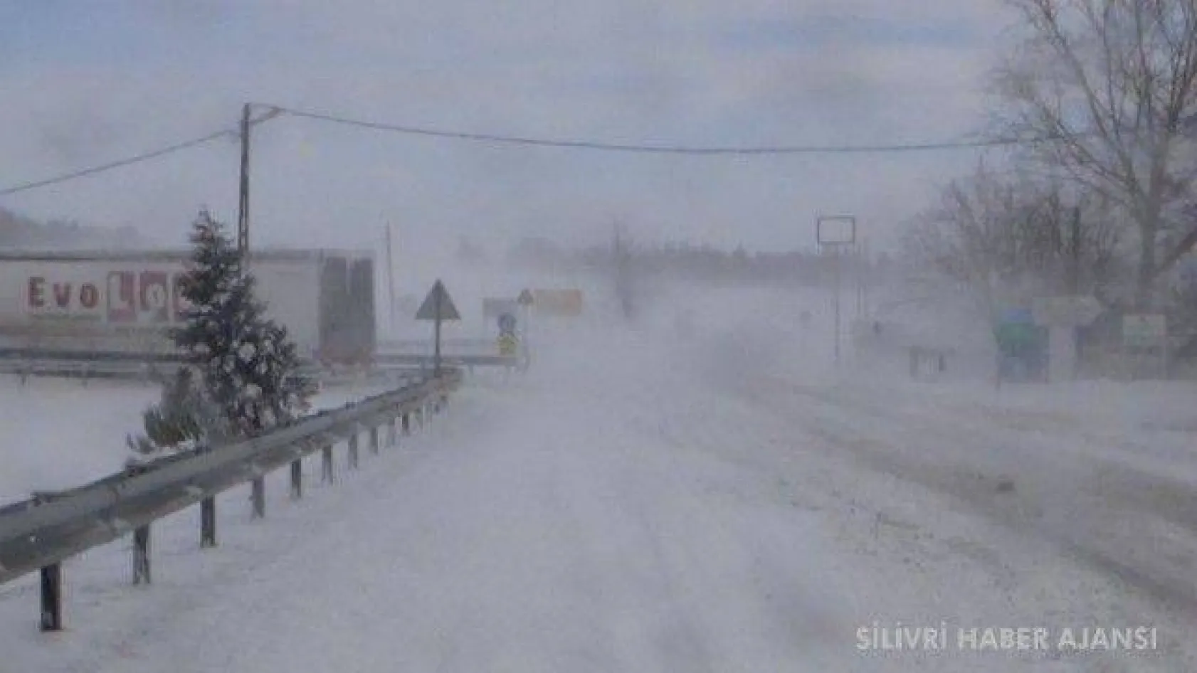 Silivri'den kar manzaraları