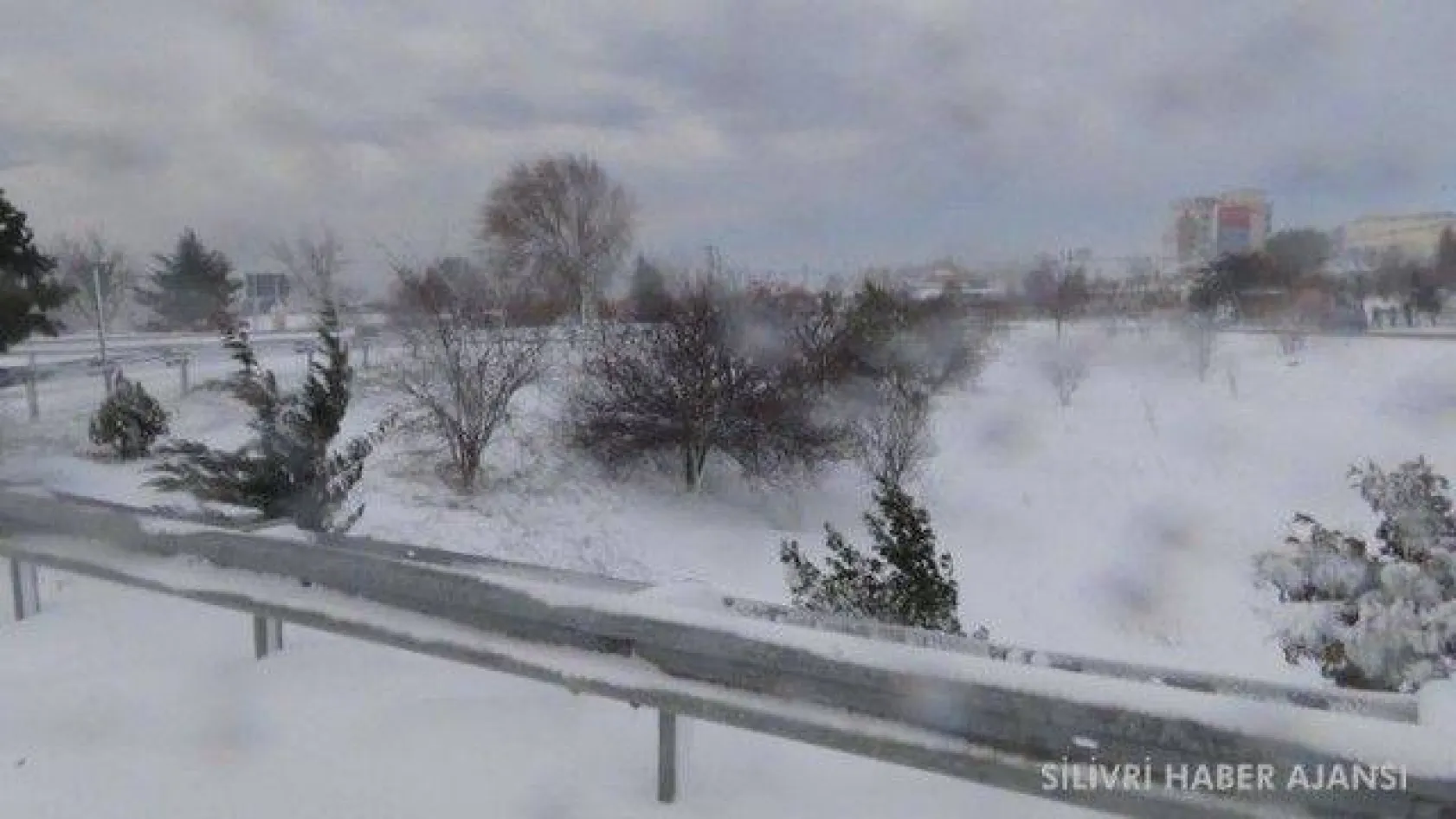 Silivri'den kar manzaraları