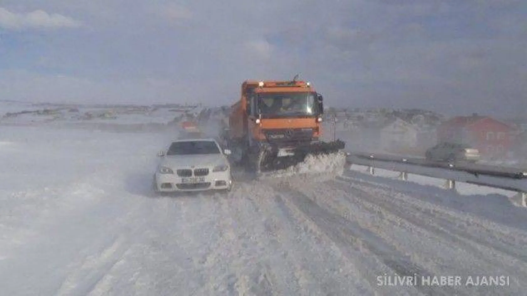 Silivri'den kar manzaraları