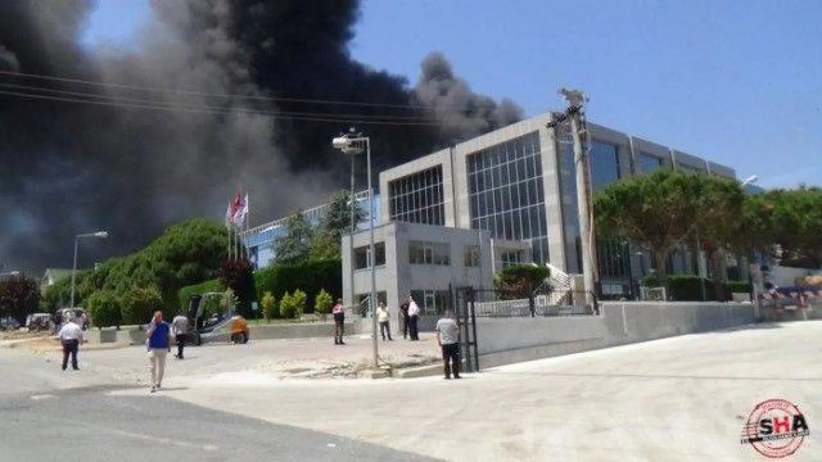 Silivri'de fabrika yangını