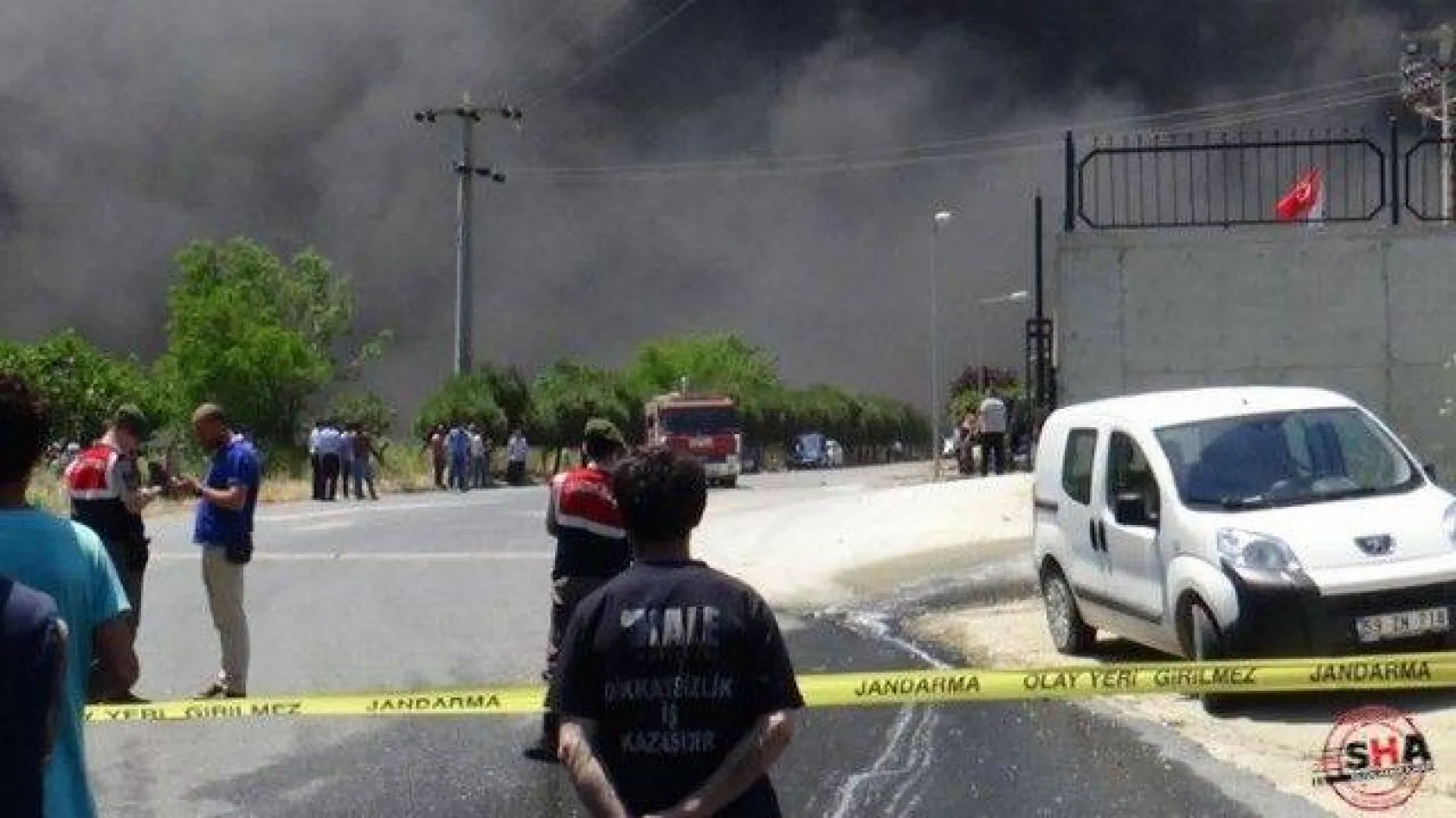 Silivri'de fabrika yangını
