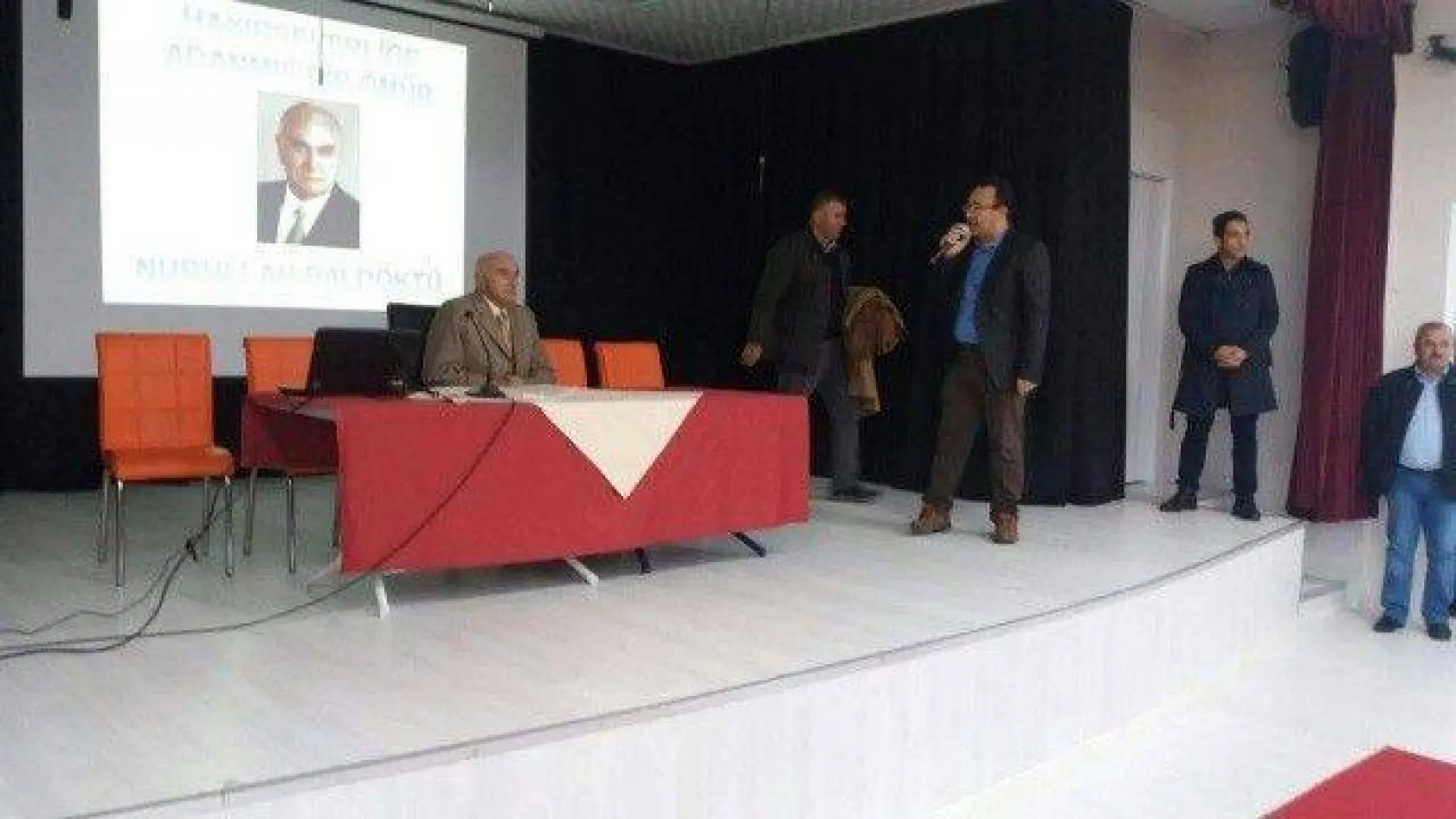 Baldöktü, öğrencilerle buluştu