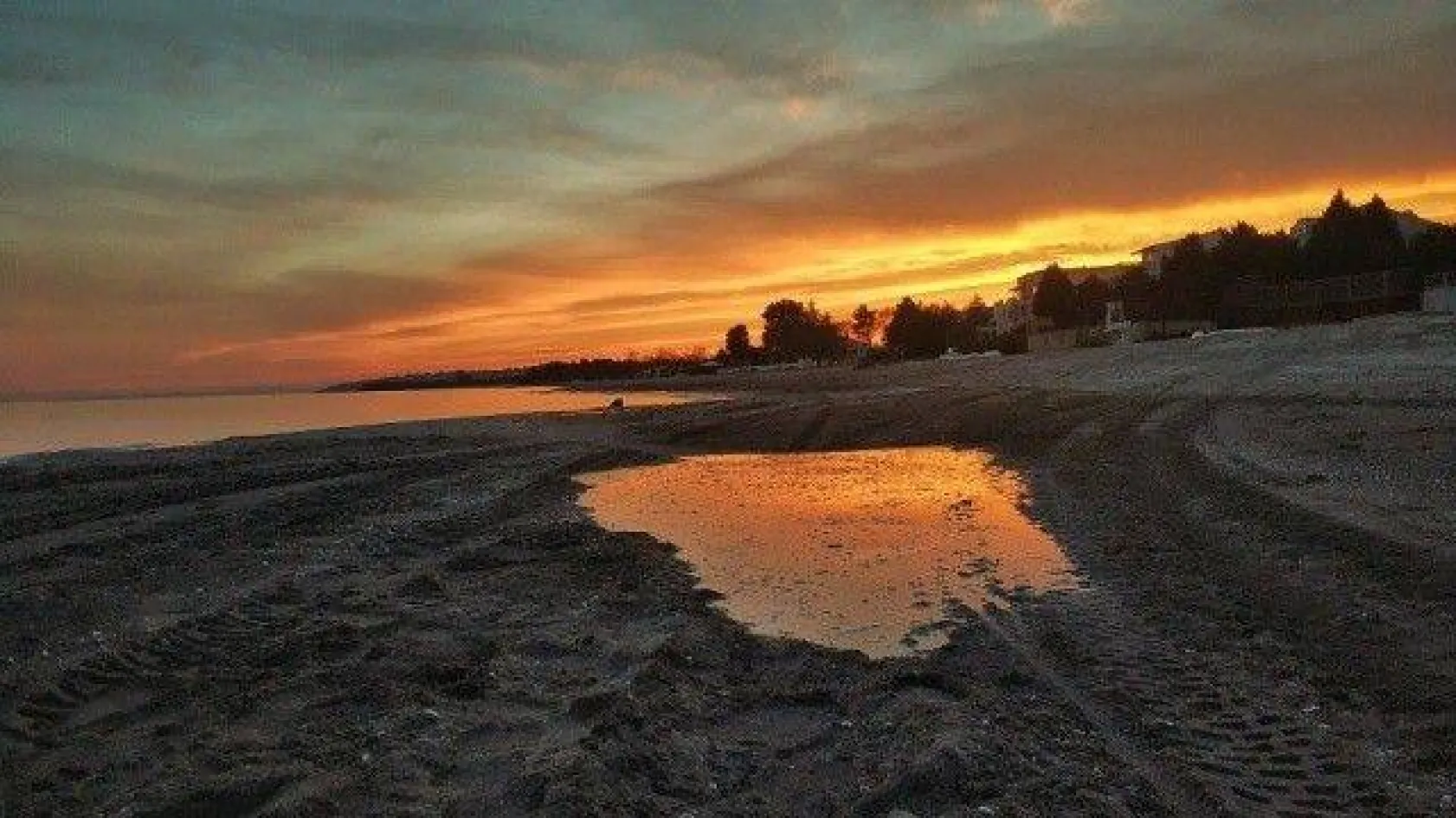 Silivri'de kartpostallık gün batımı