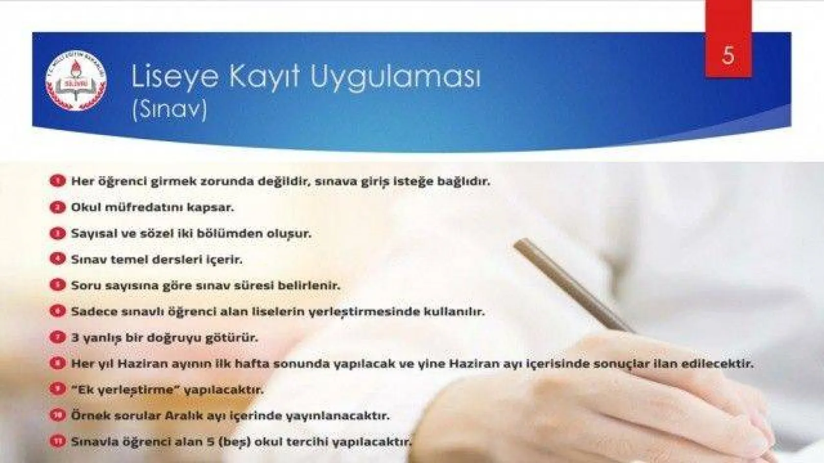 Liseye Kayıt Uygulaması tanıtım kitapçığı yayınlandı